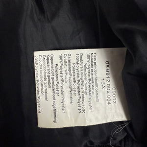 Black zip up hooded puffer jacket (XS)