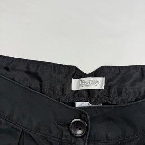 Black office low rise mini short (S)