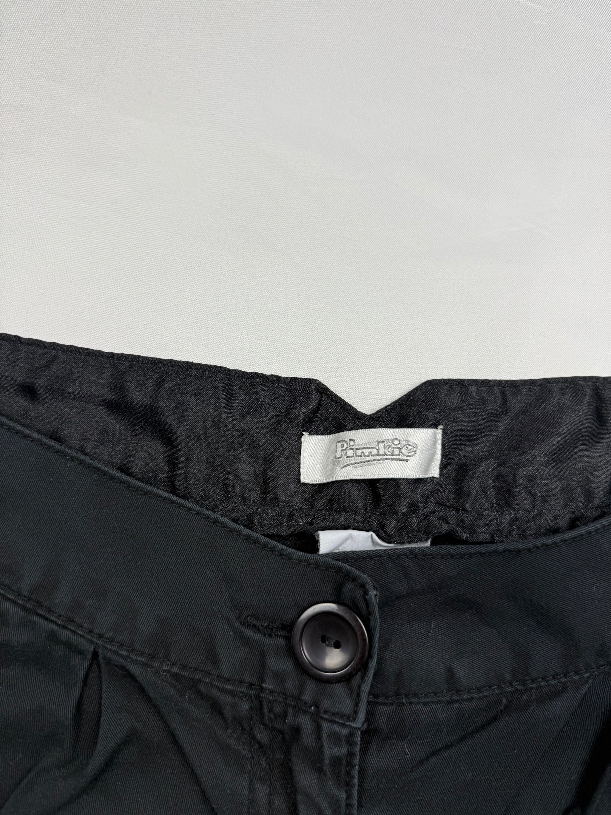 Black office low rise mini short (S)