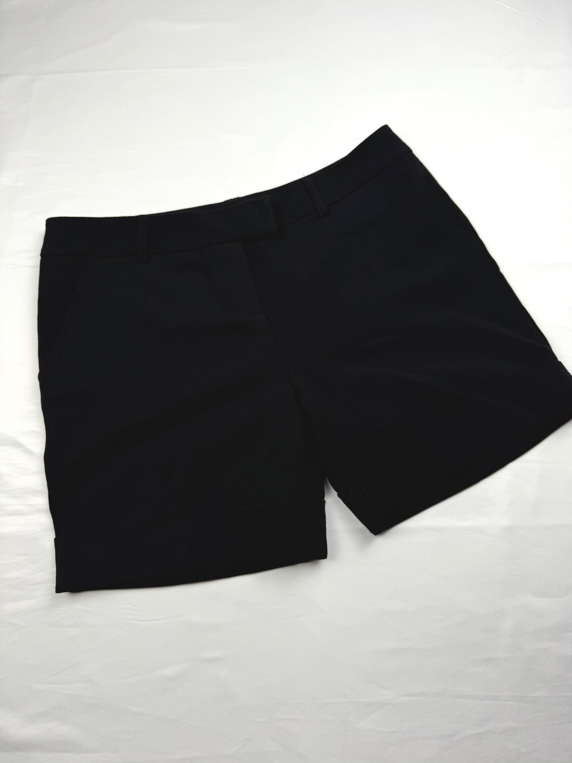 Black office low rise mini short (S)