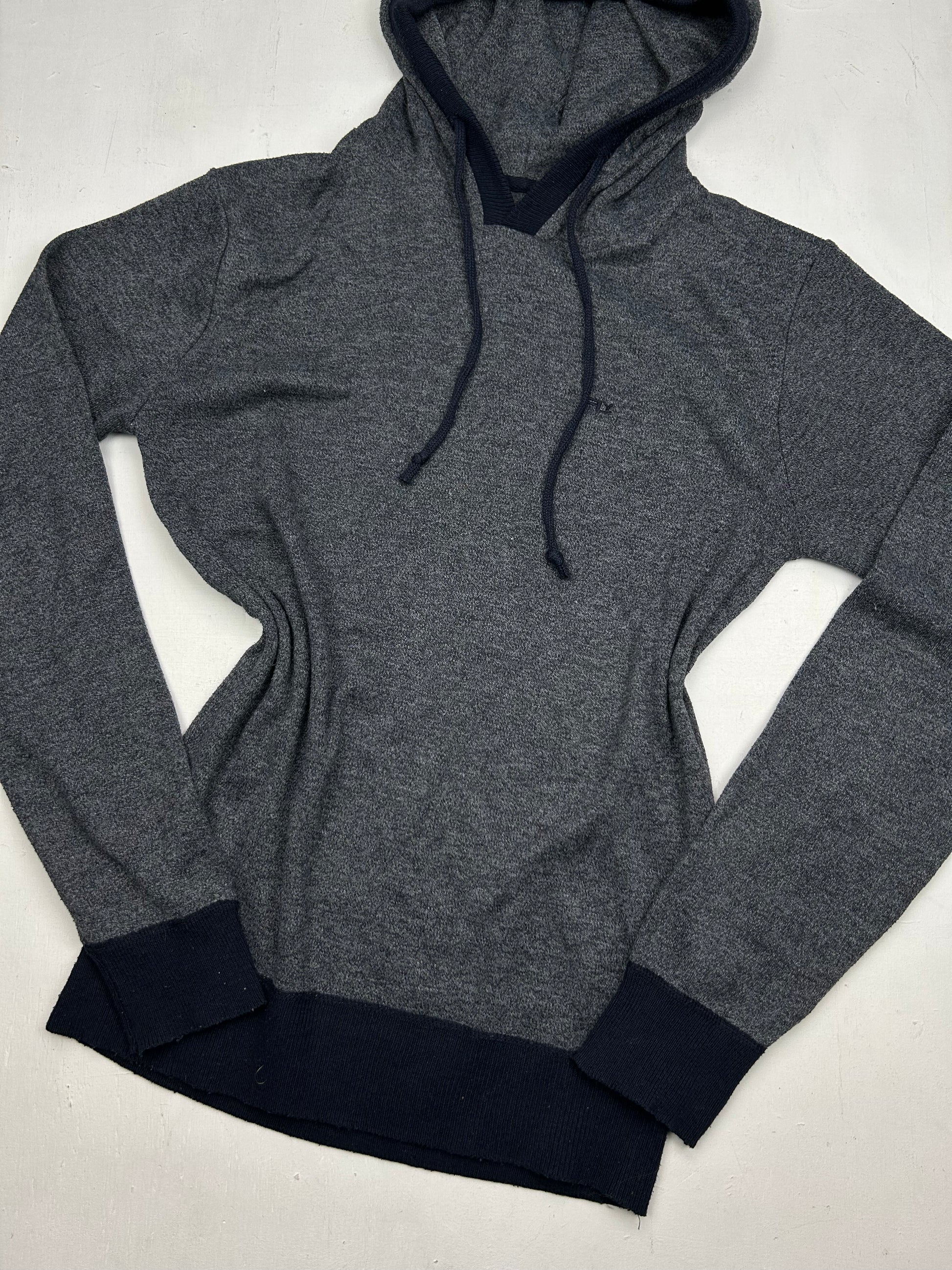 Grey cotton hoodie jumper (M/L)