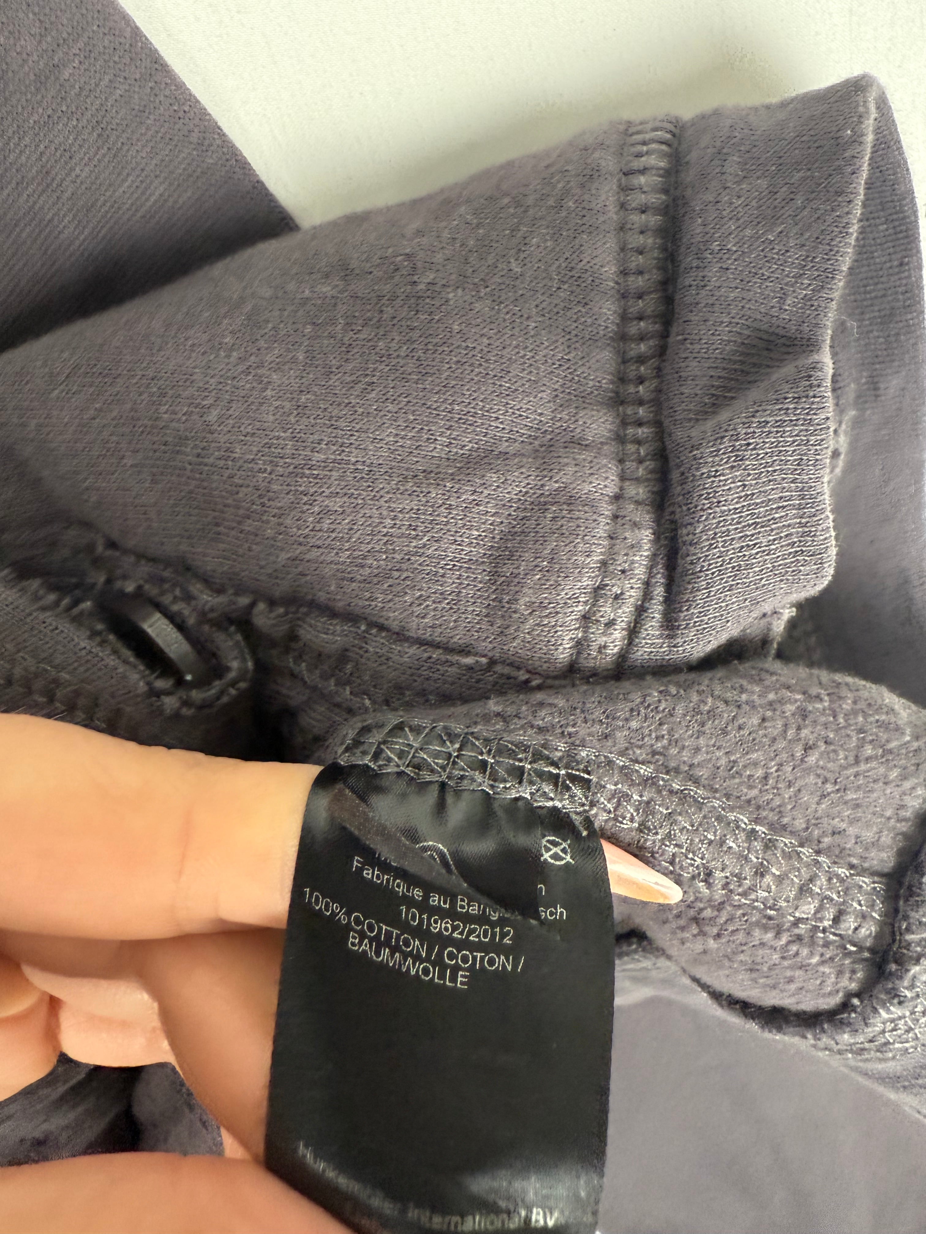 Grey 100% cotton cardigan hoodie (M)