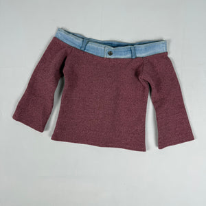 Pink 3/4 long sleeves top (XXS)