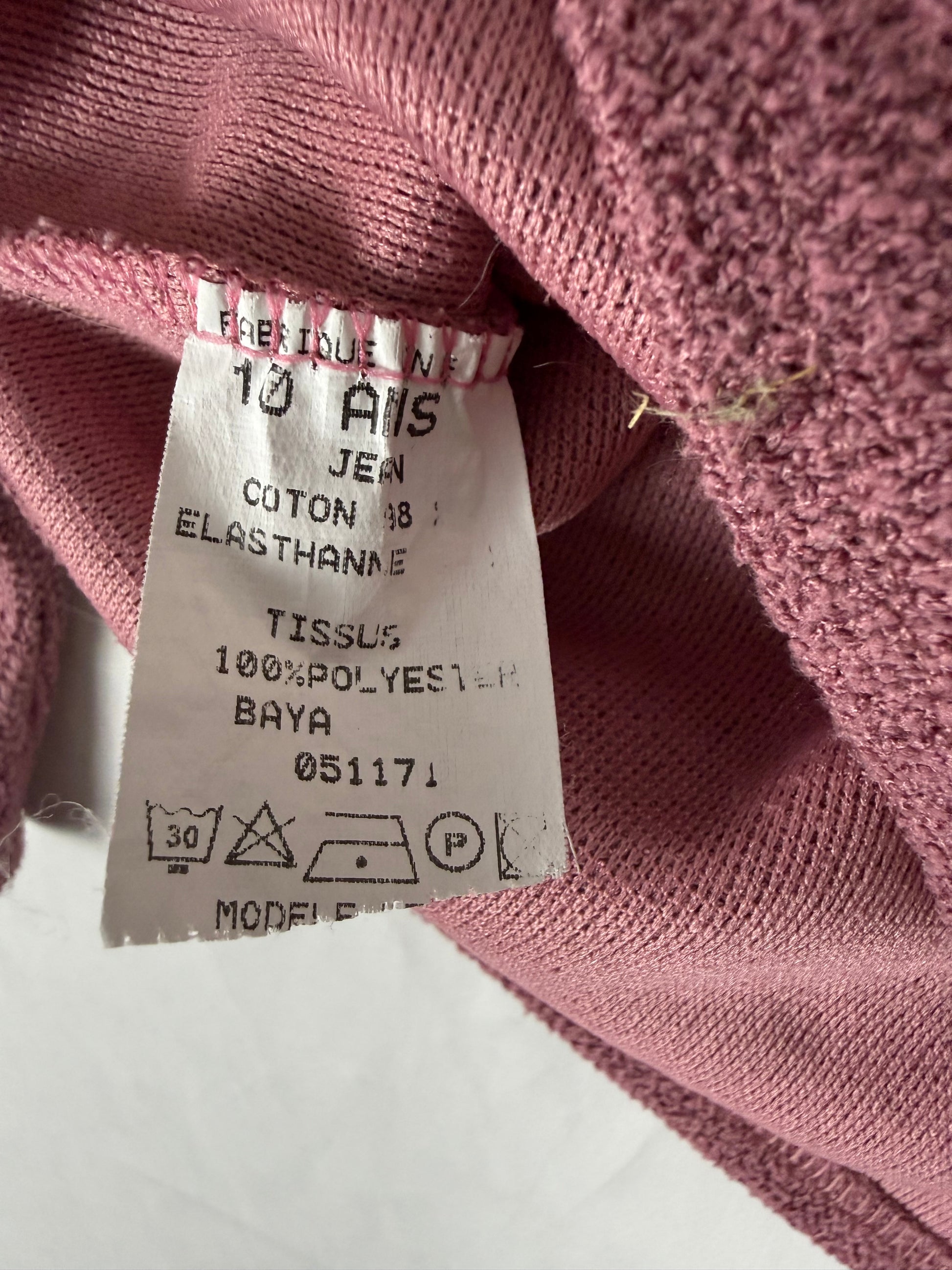 Pink 3/4 long sleeves top (XXS)