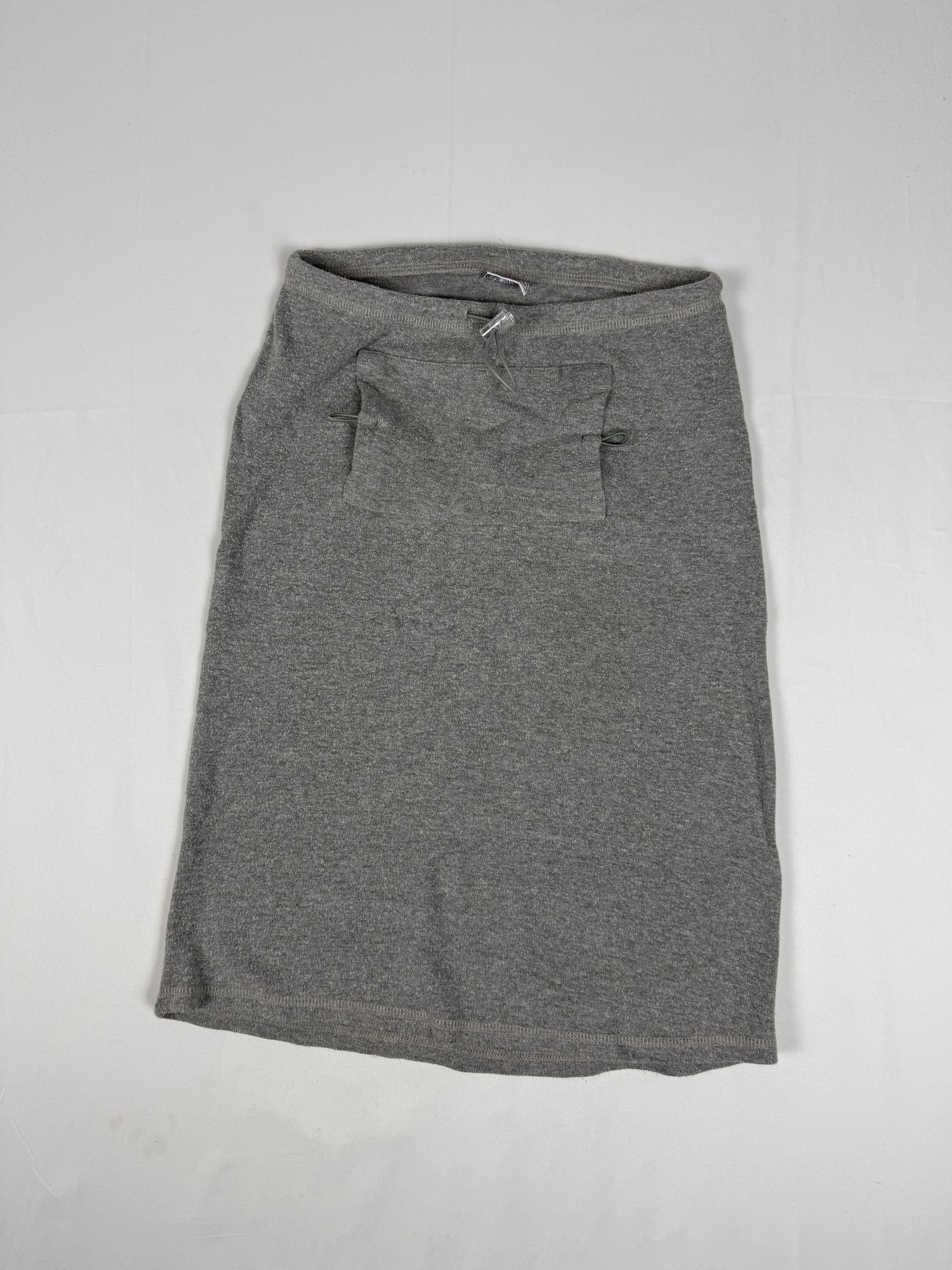 Grey cotton activewear low rise mid skirt (XS/S)