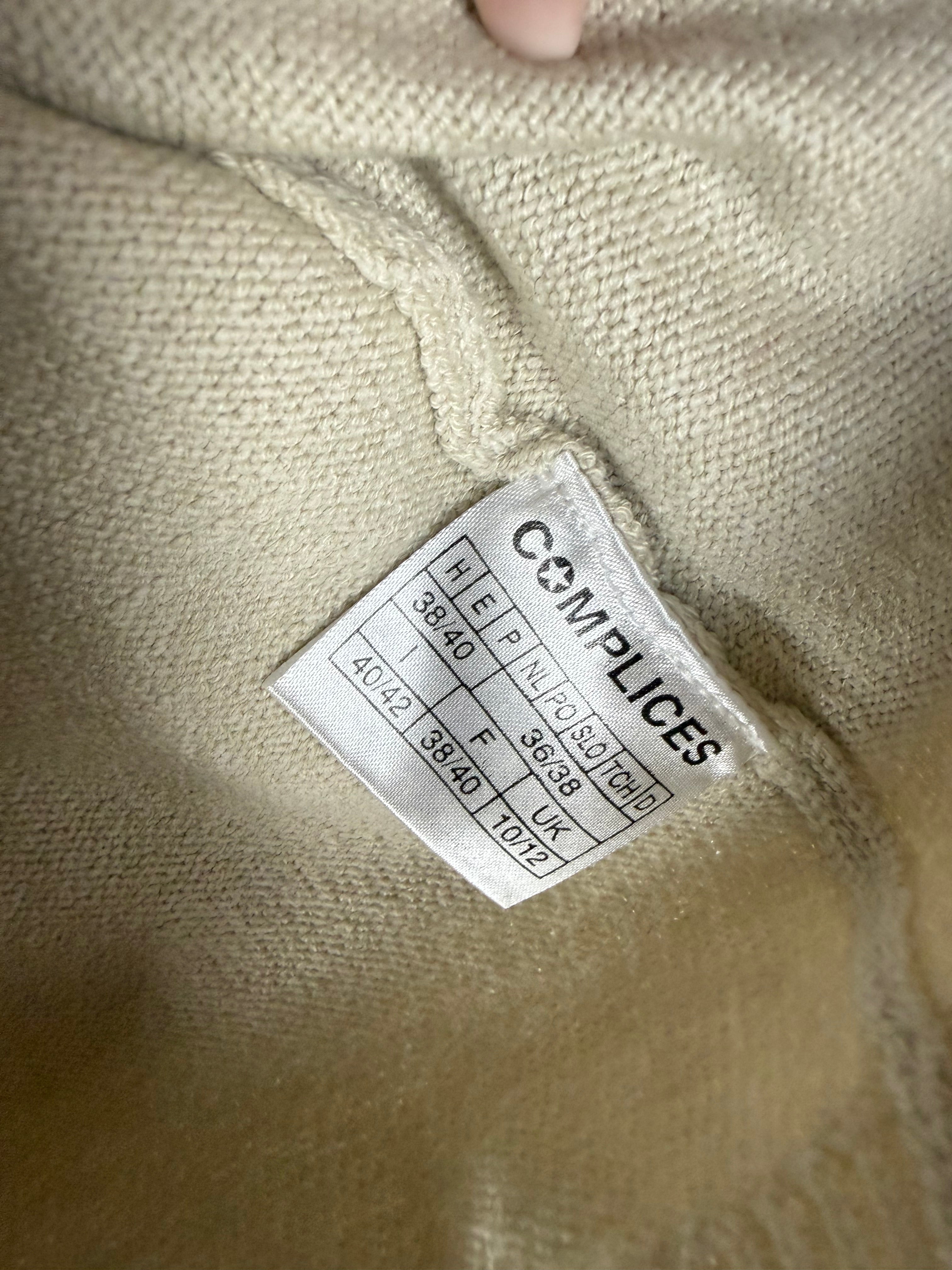 Beige turtleneck jumper (S)