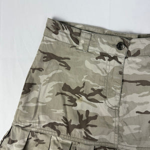 Khaki camo pleated mini skirt (XS)