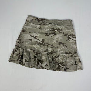Khaki camo pleated mini skirt (XS)