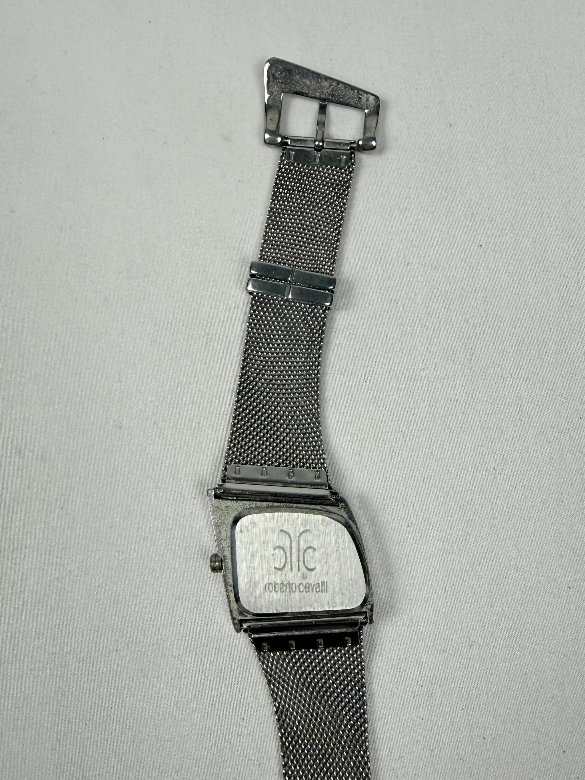 Silver stainless steel jewelry watch