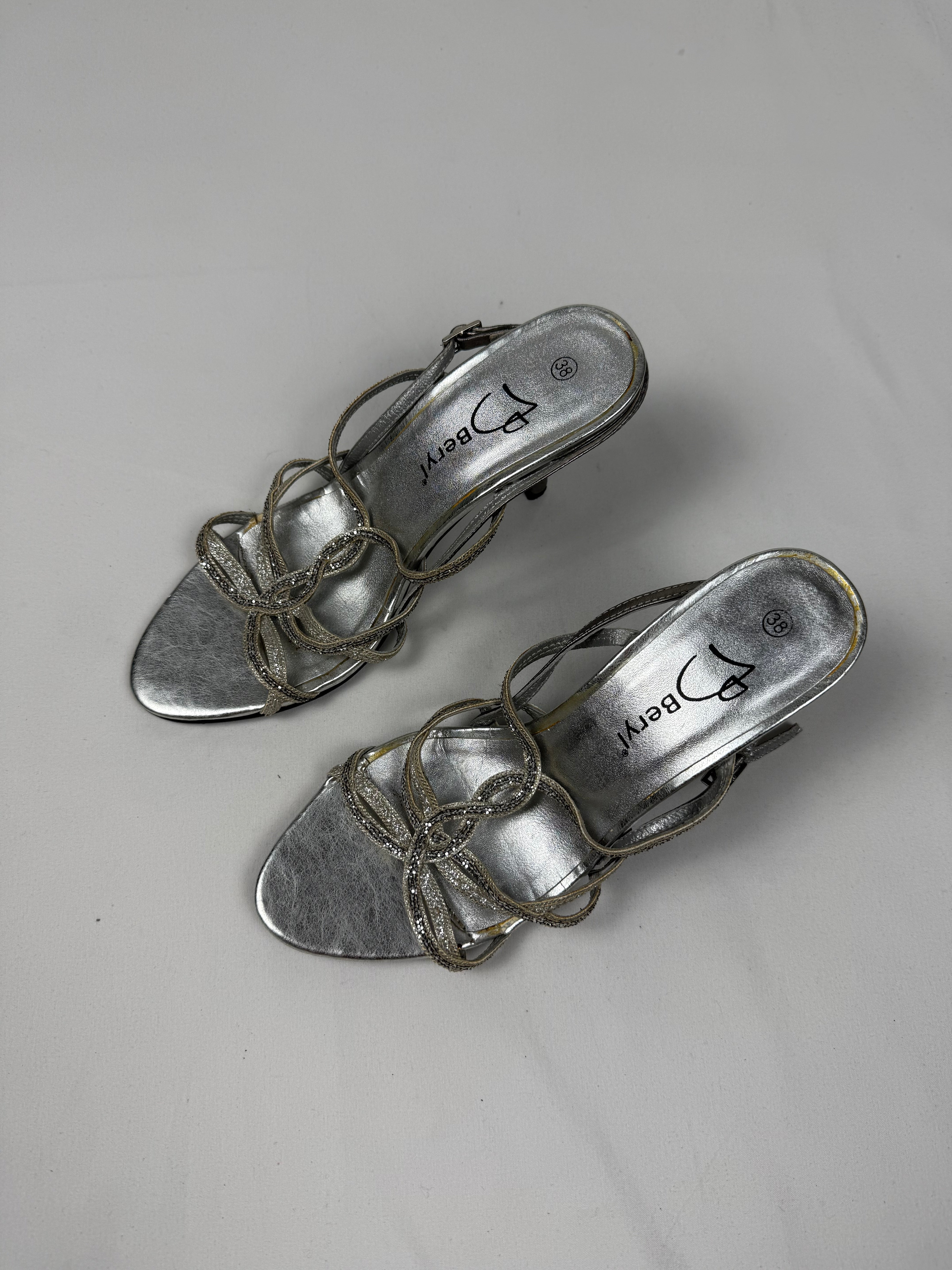 Silver rhinestones night out heels (38)