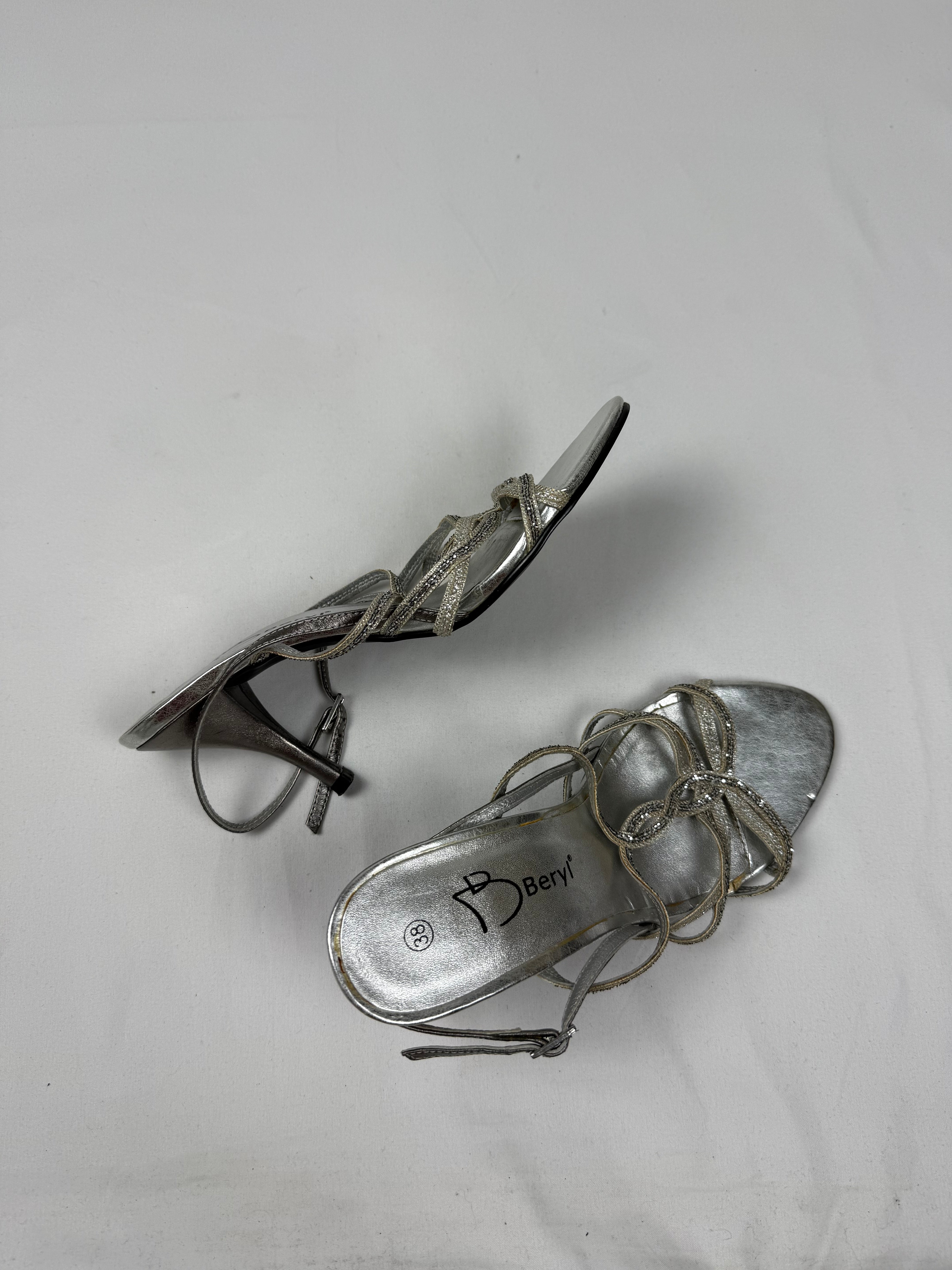 Silver rhinestones night out heels (38)