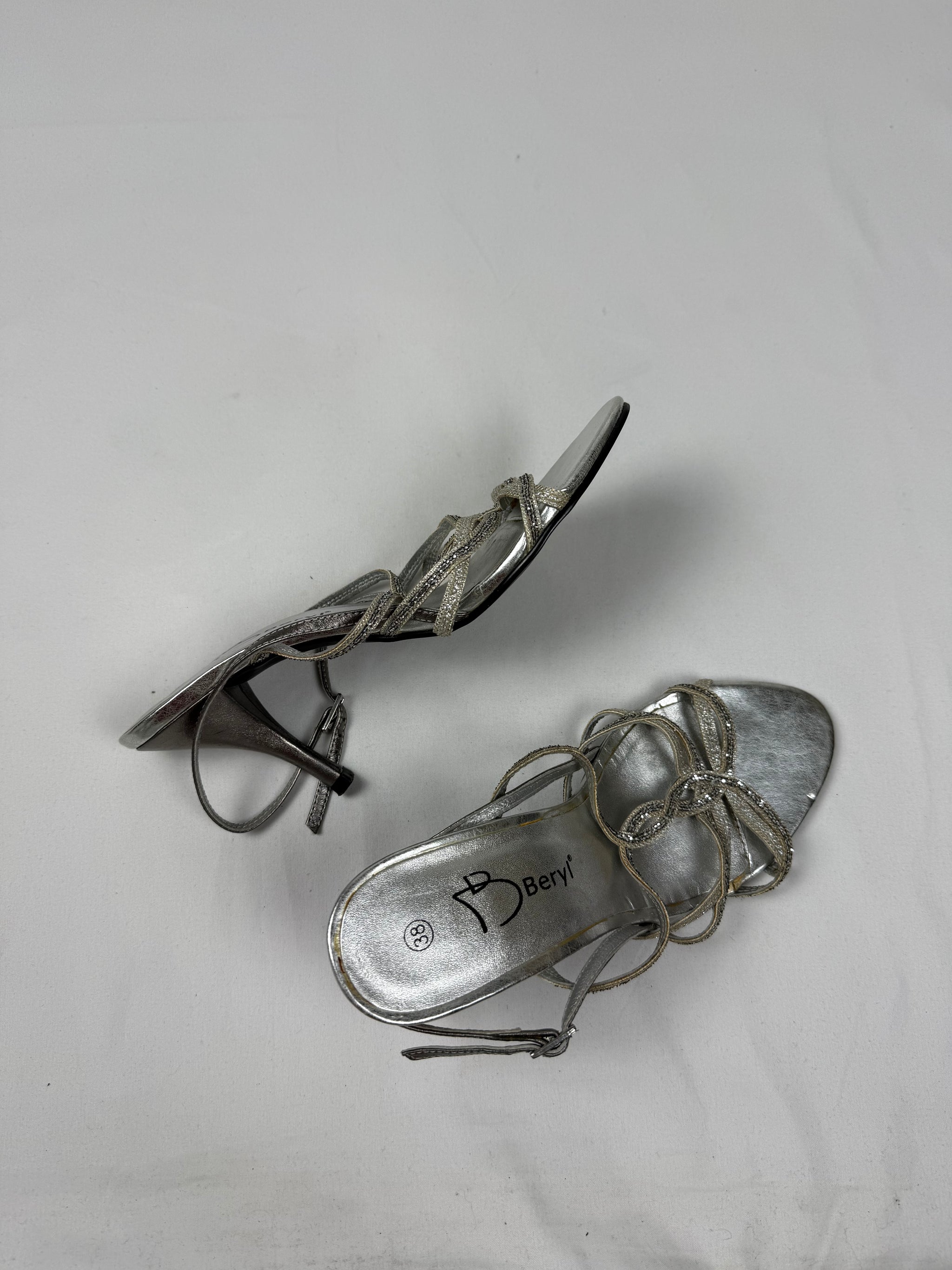 Silver rhinestones night out heels (38)