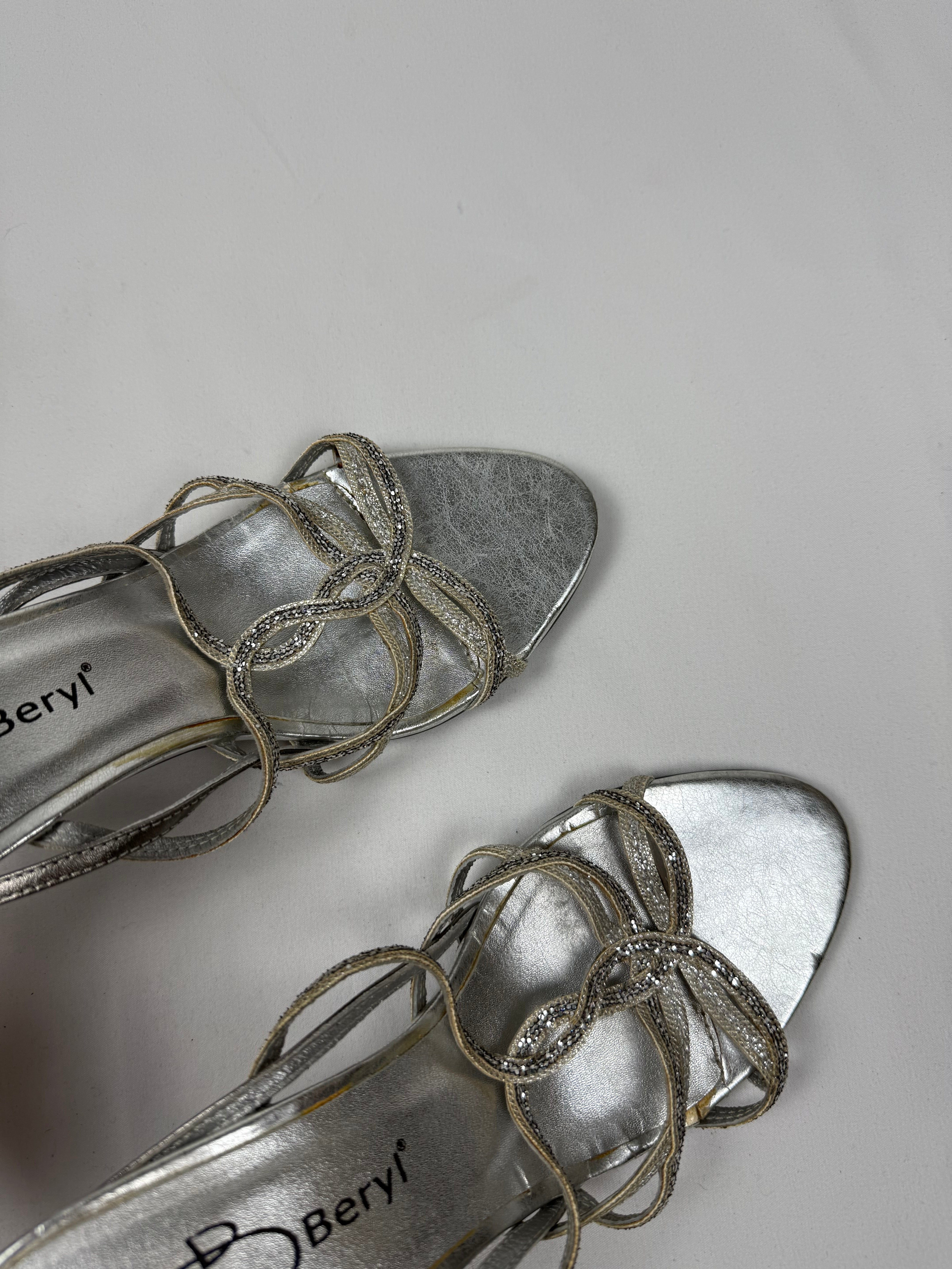 Silver rhinestones night out heels (38)