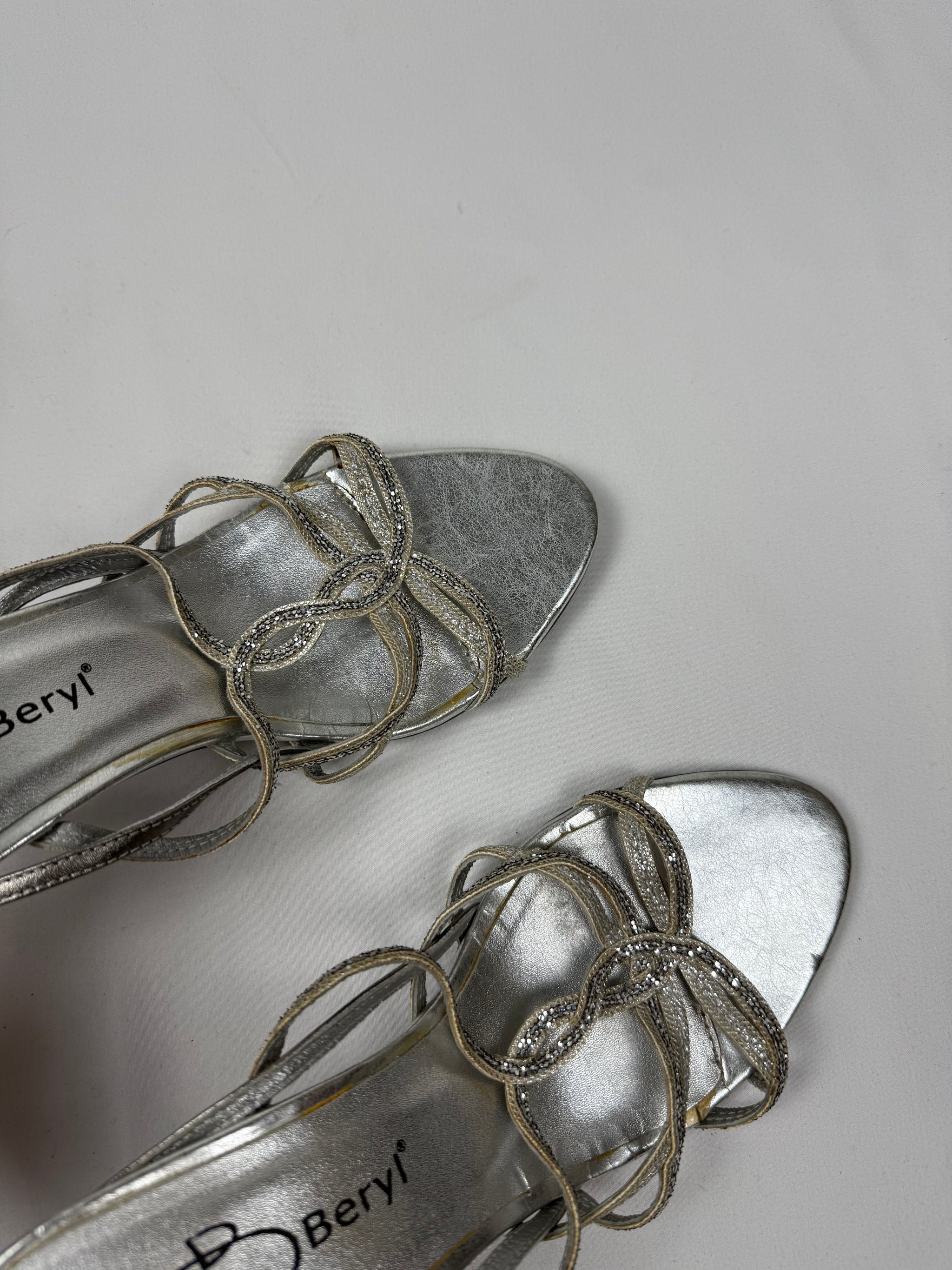 Silver rhinestones night out heels (38)