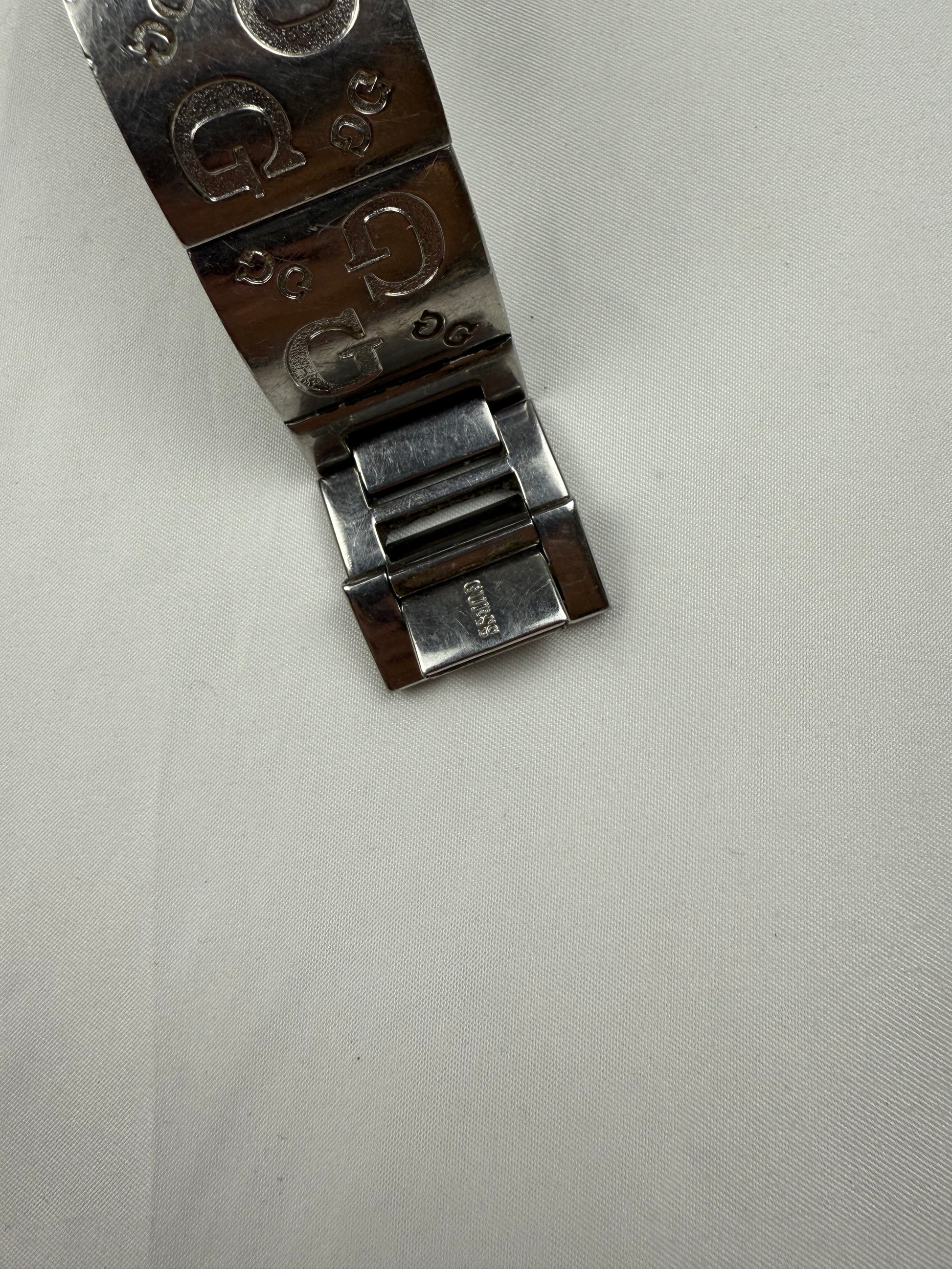 Vintage silver strass inox bracelet jewelry watch