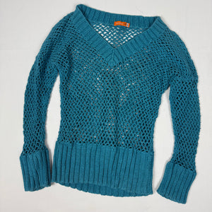 Blue fishnet jumper (S/M)