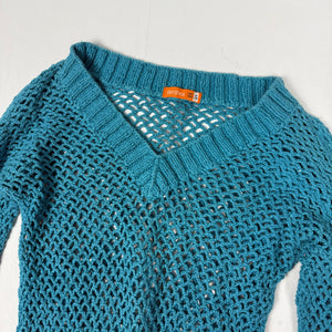 Blue fishnet jumper (S/M)