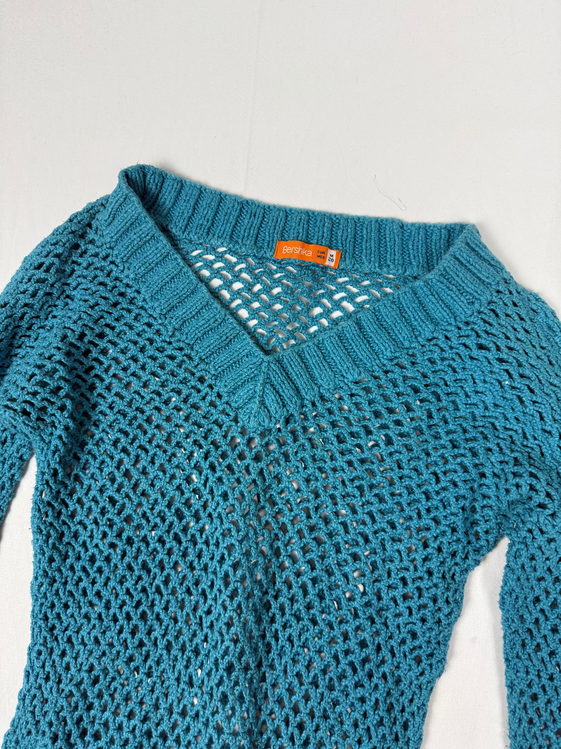 Blue fishnet jumper (S/M)