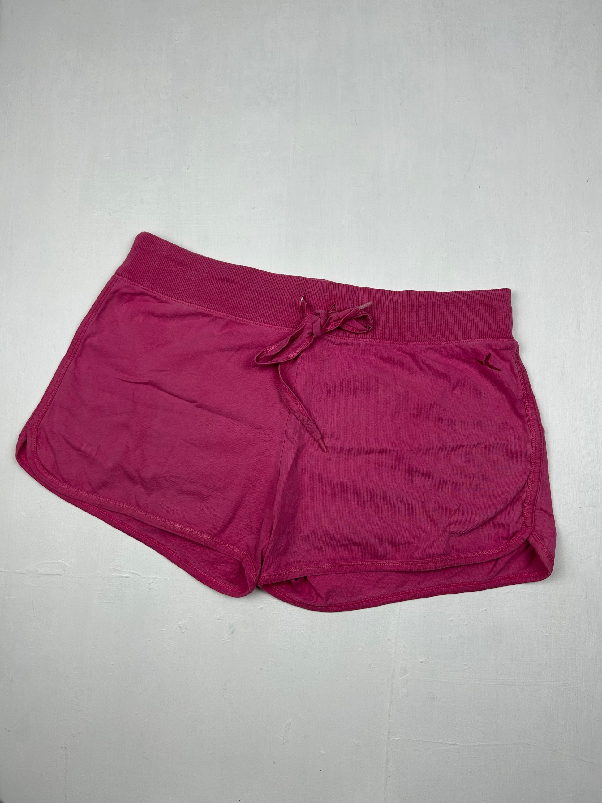 Pink cotton sporty low rise mini short (M)