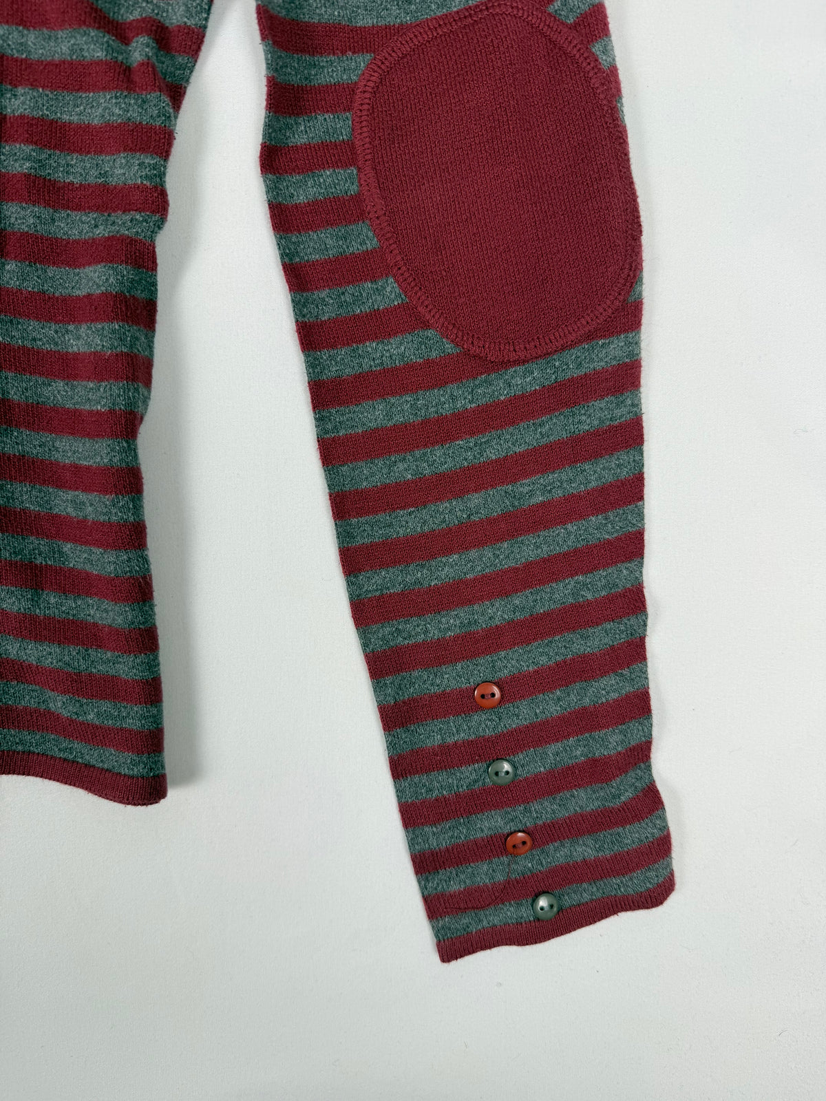 Red striped cotton jumper (L)