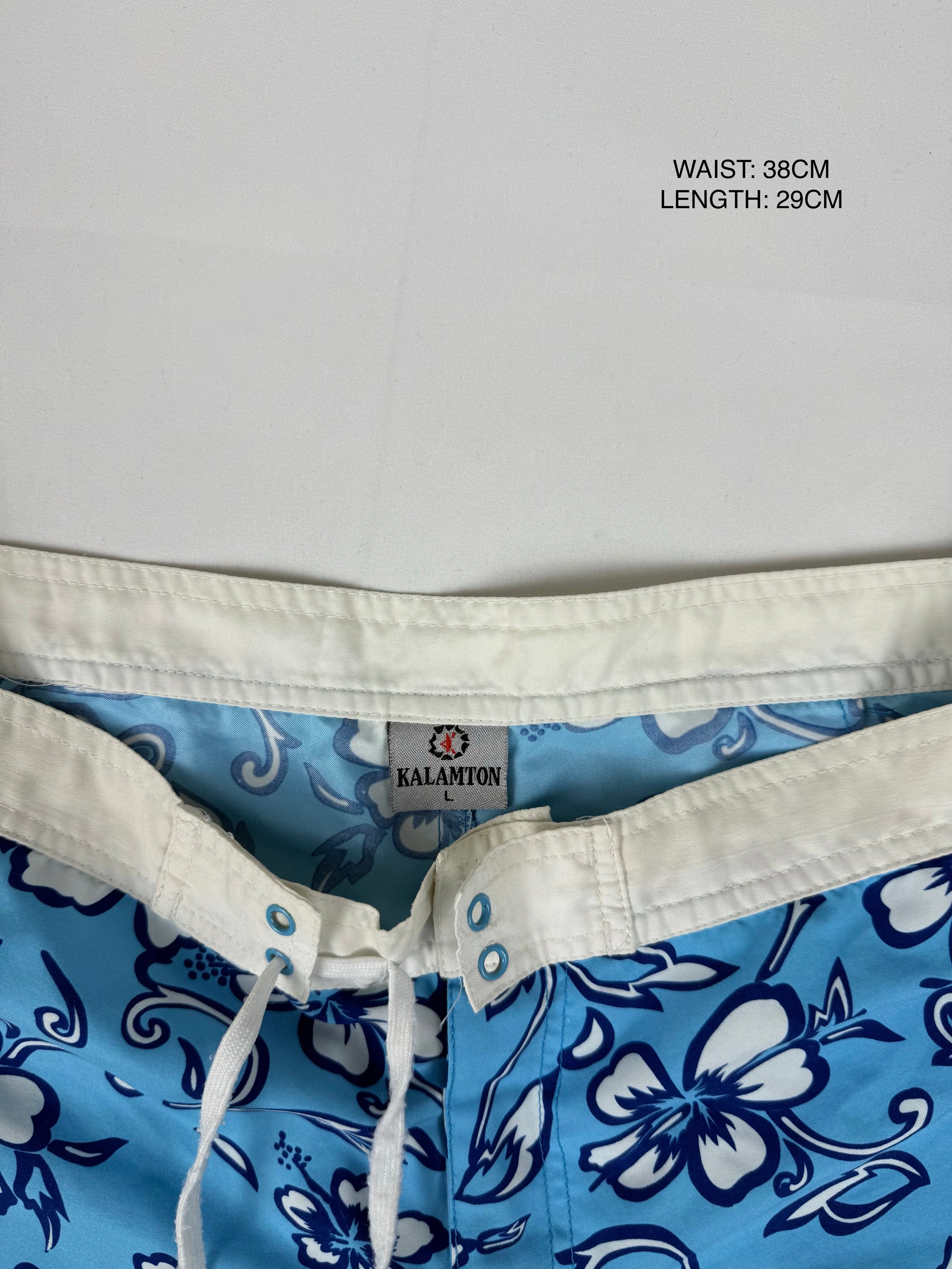 Blue beachwear low rise mini short (M/L)