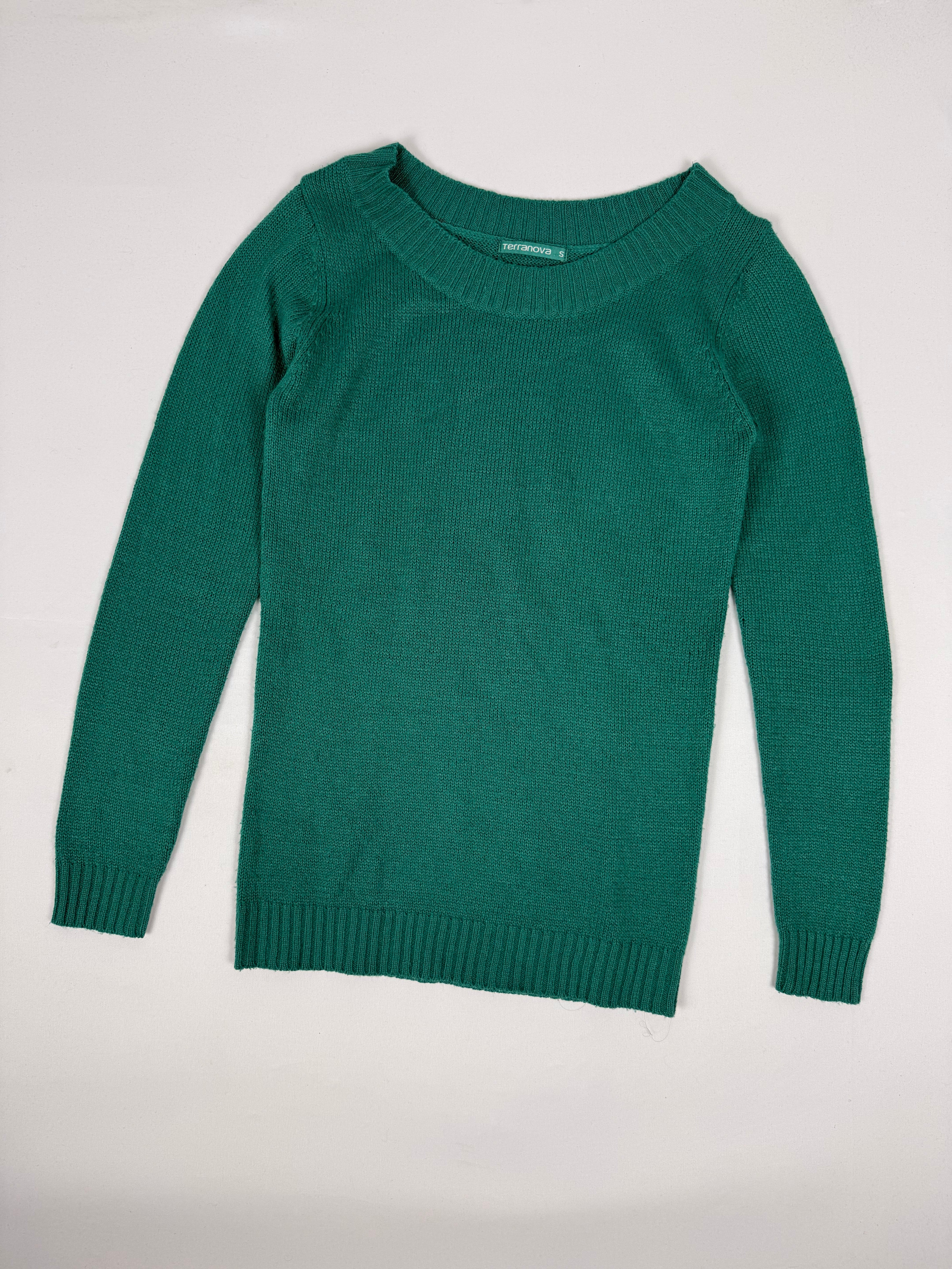 Green tight fit jumper (S)