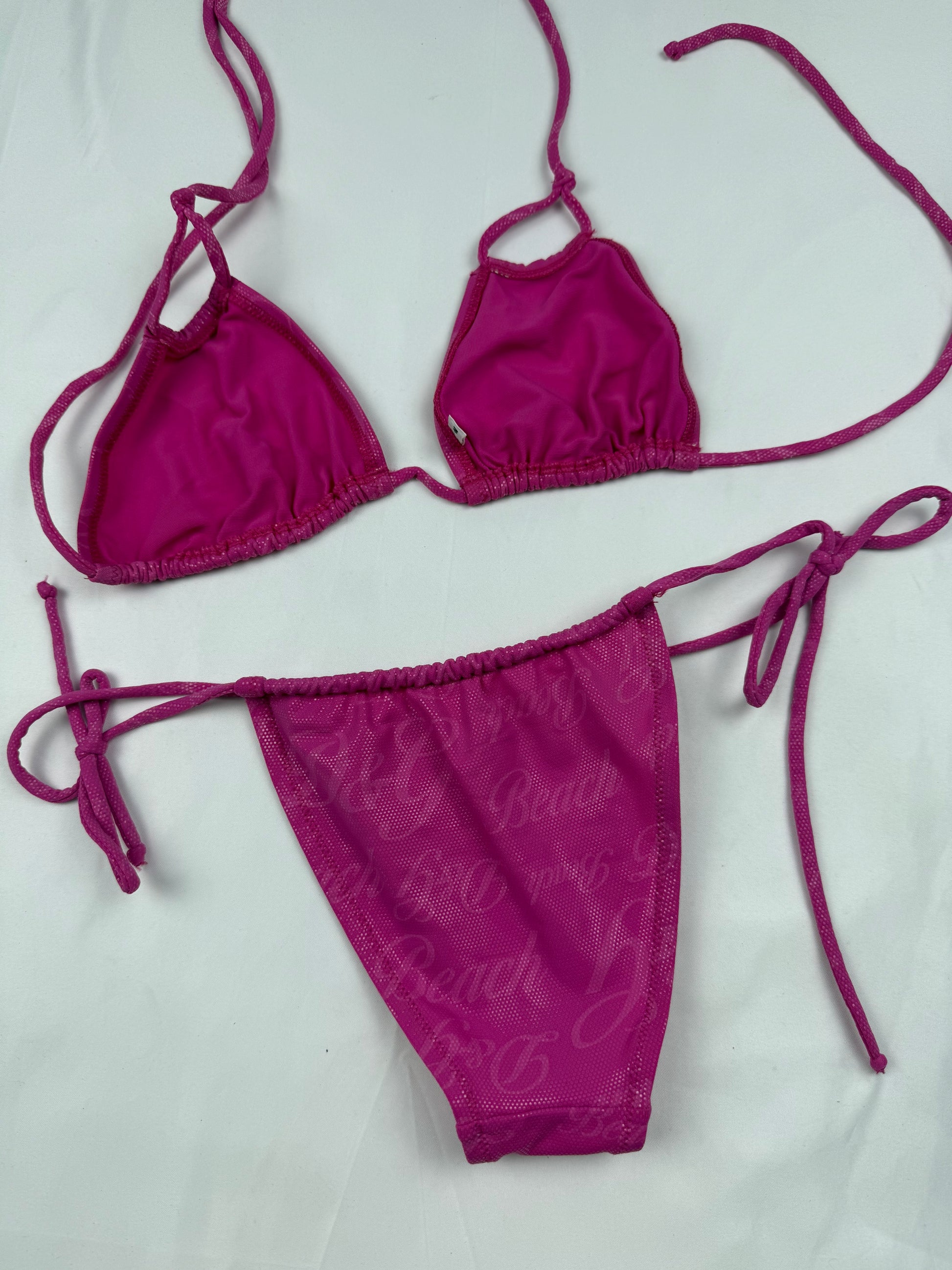 Pink glitters bikini set (S)