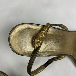 Gold tiger head kitten heels by Tom Ford (38)