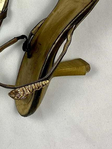 Gold tiger head kitten heels by Tom Ford (38)