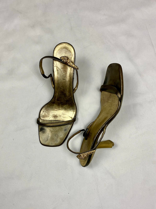 Gold tiger head kitten heels by Tom Ford (38)