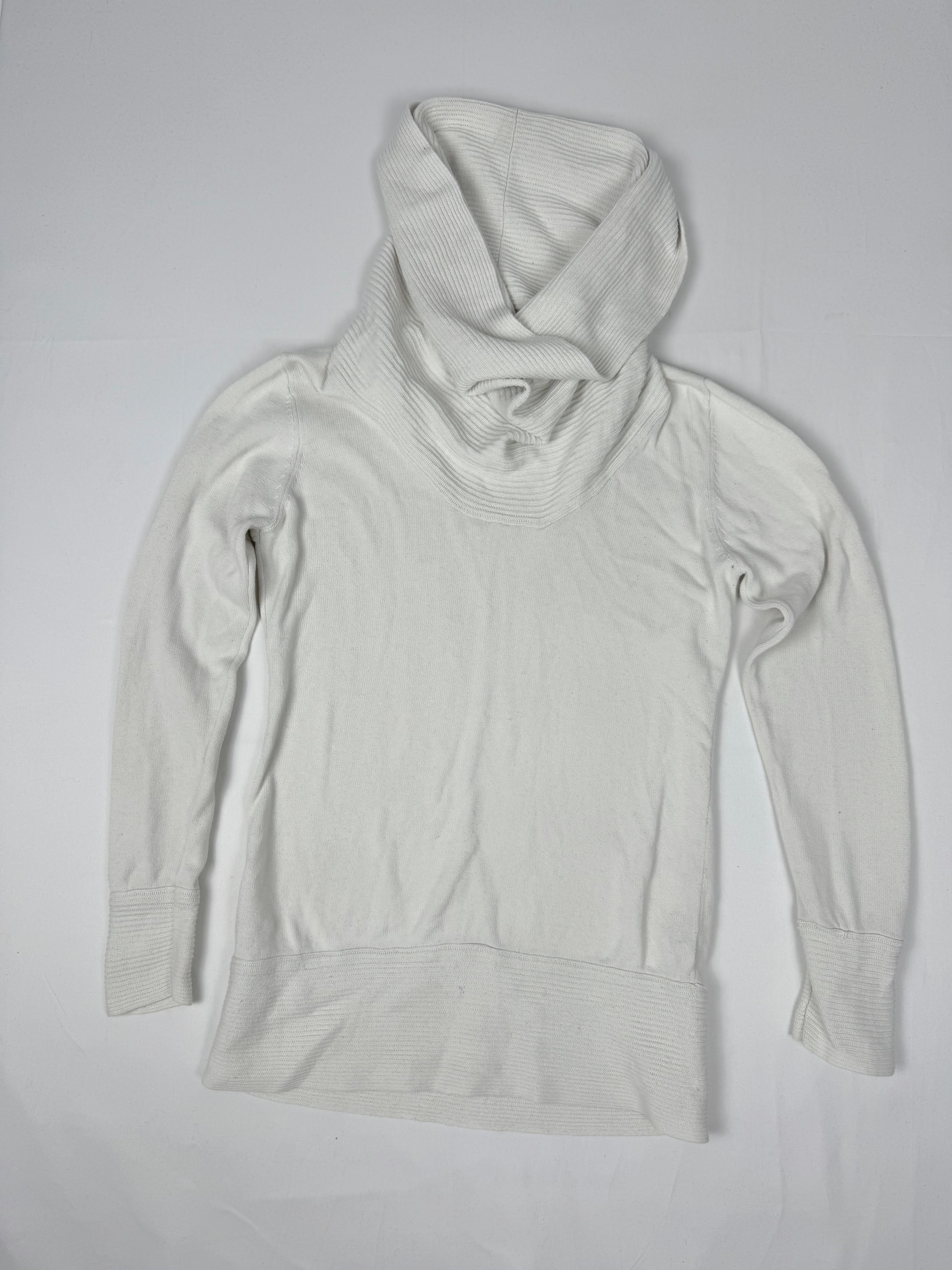 White turtleneck 100% cotton jumper (S/M)