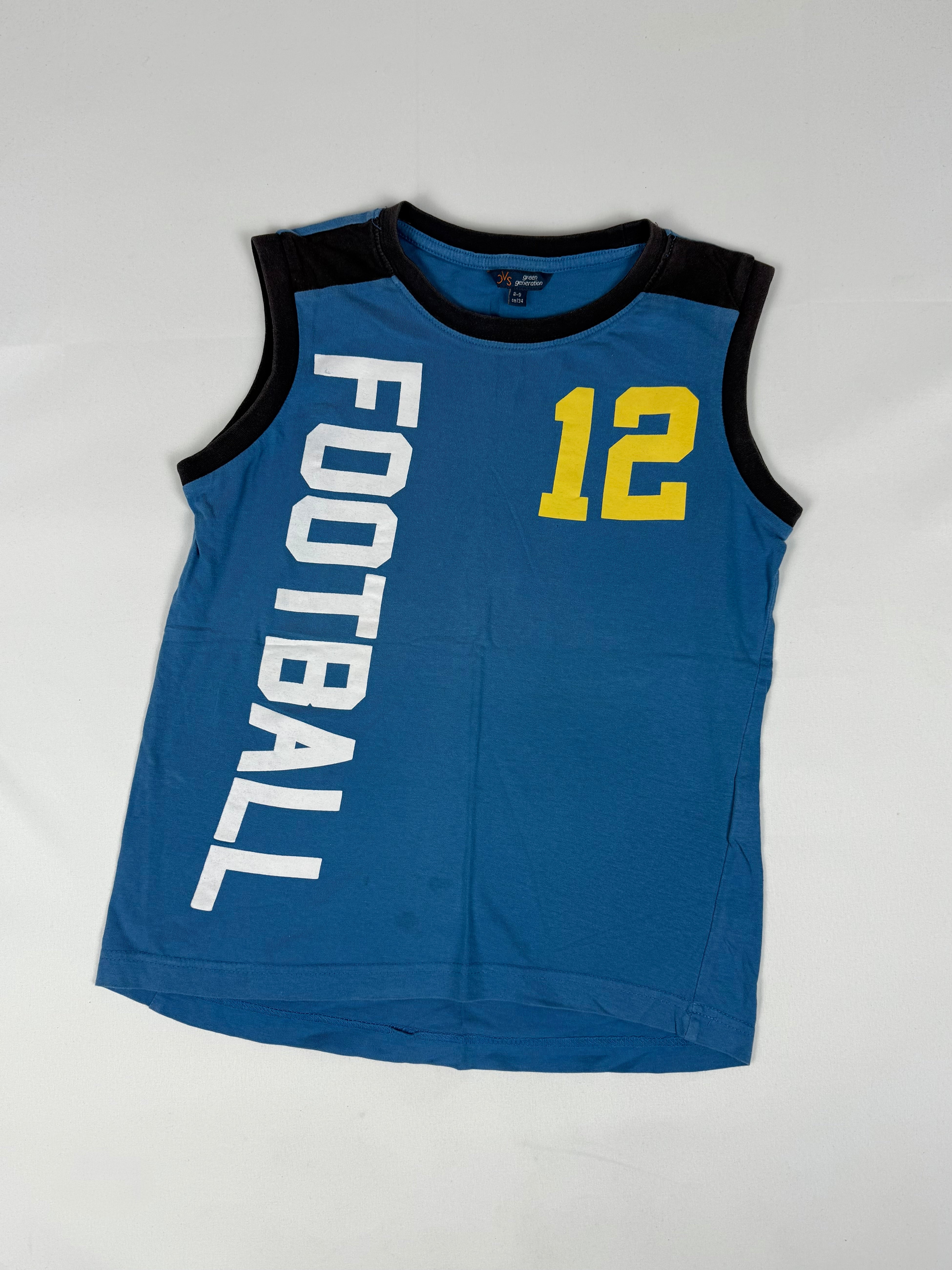 Blue activewear graphic top (S)