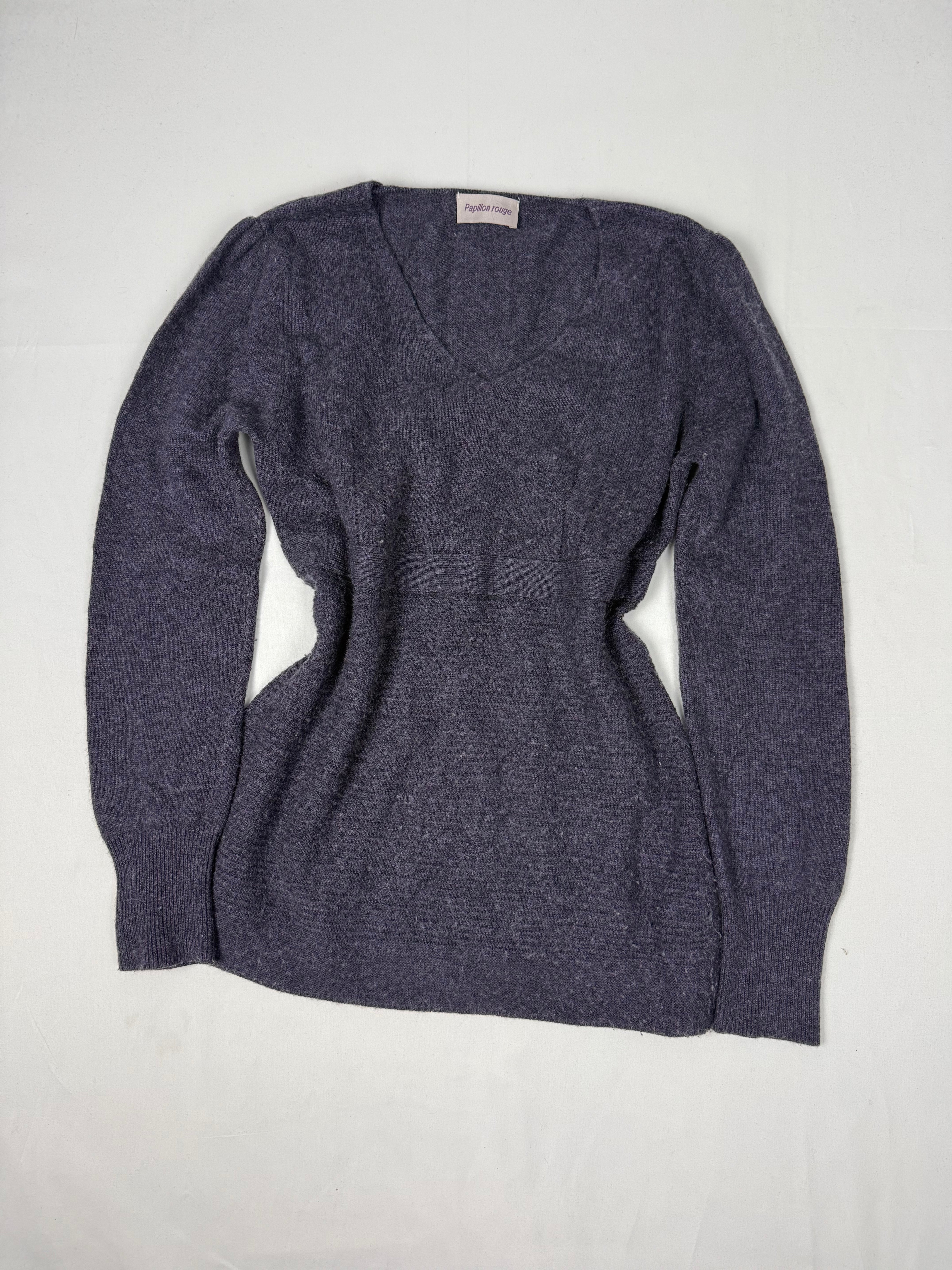 Purple super soft cashmere & wool jumper (M/L)