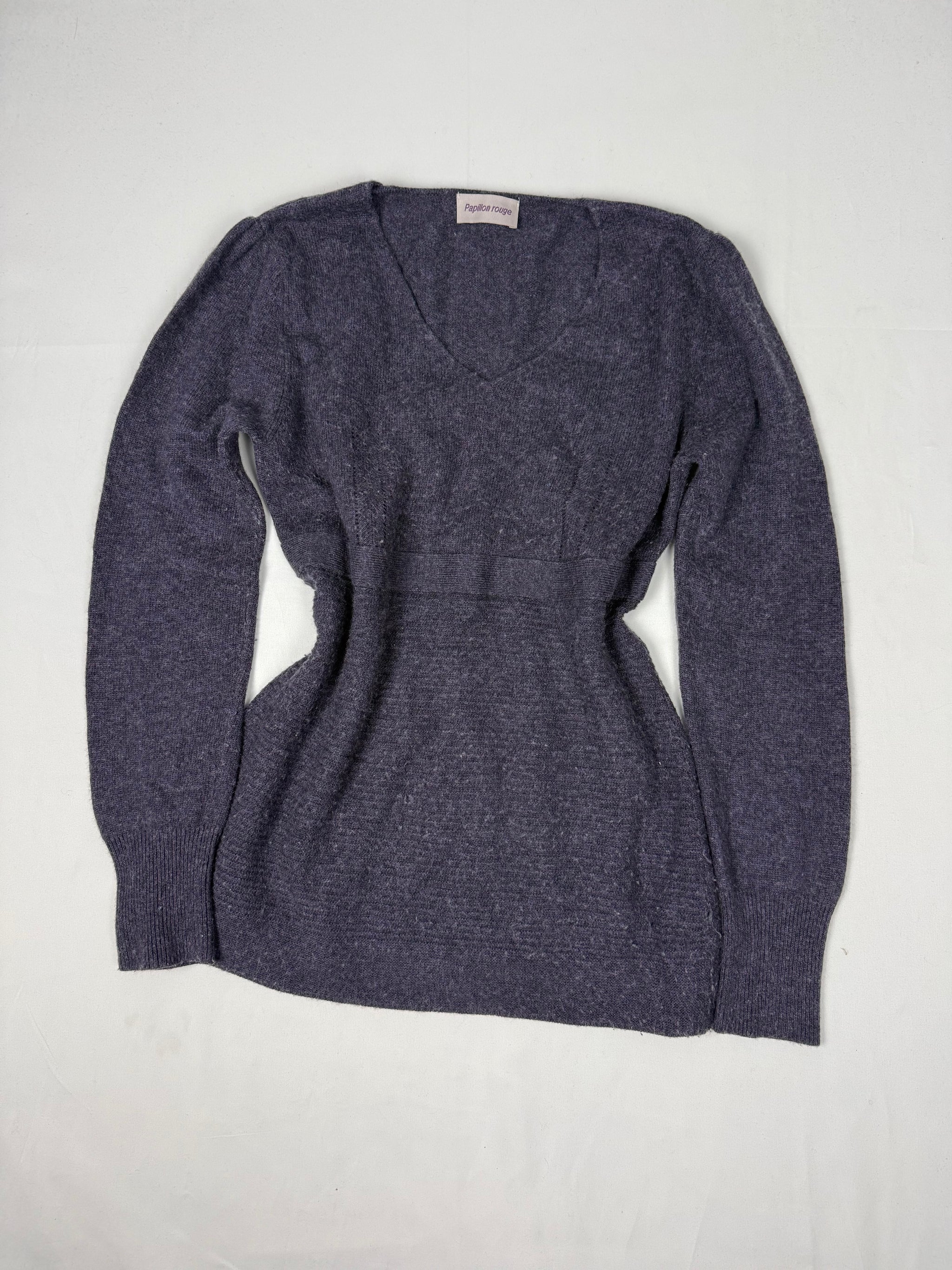 Purple super soft cashmere & wool jumper (M/L)