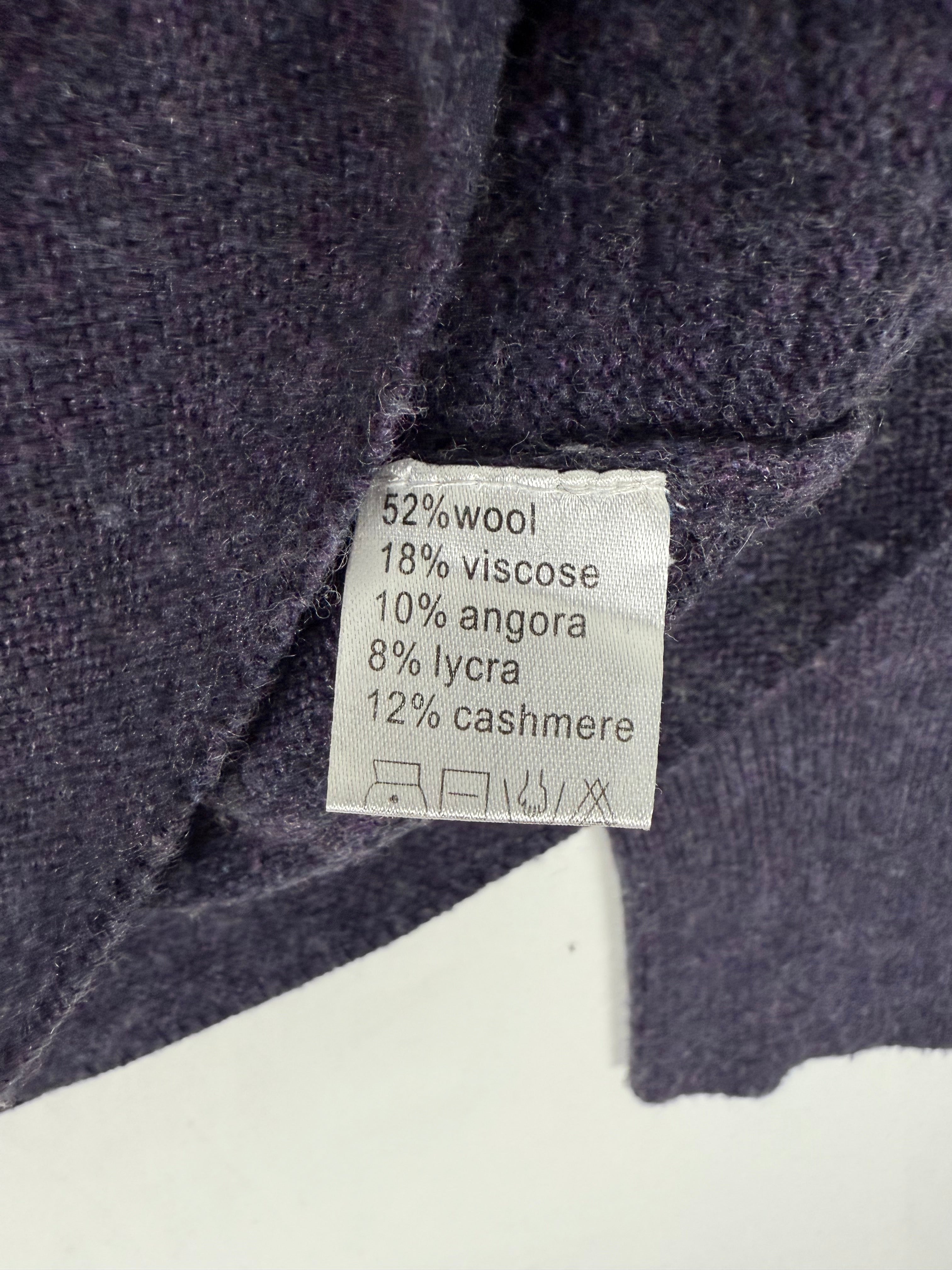 Purple super soft cashmere & wool jumper (M/L)