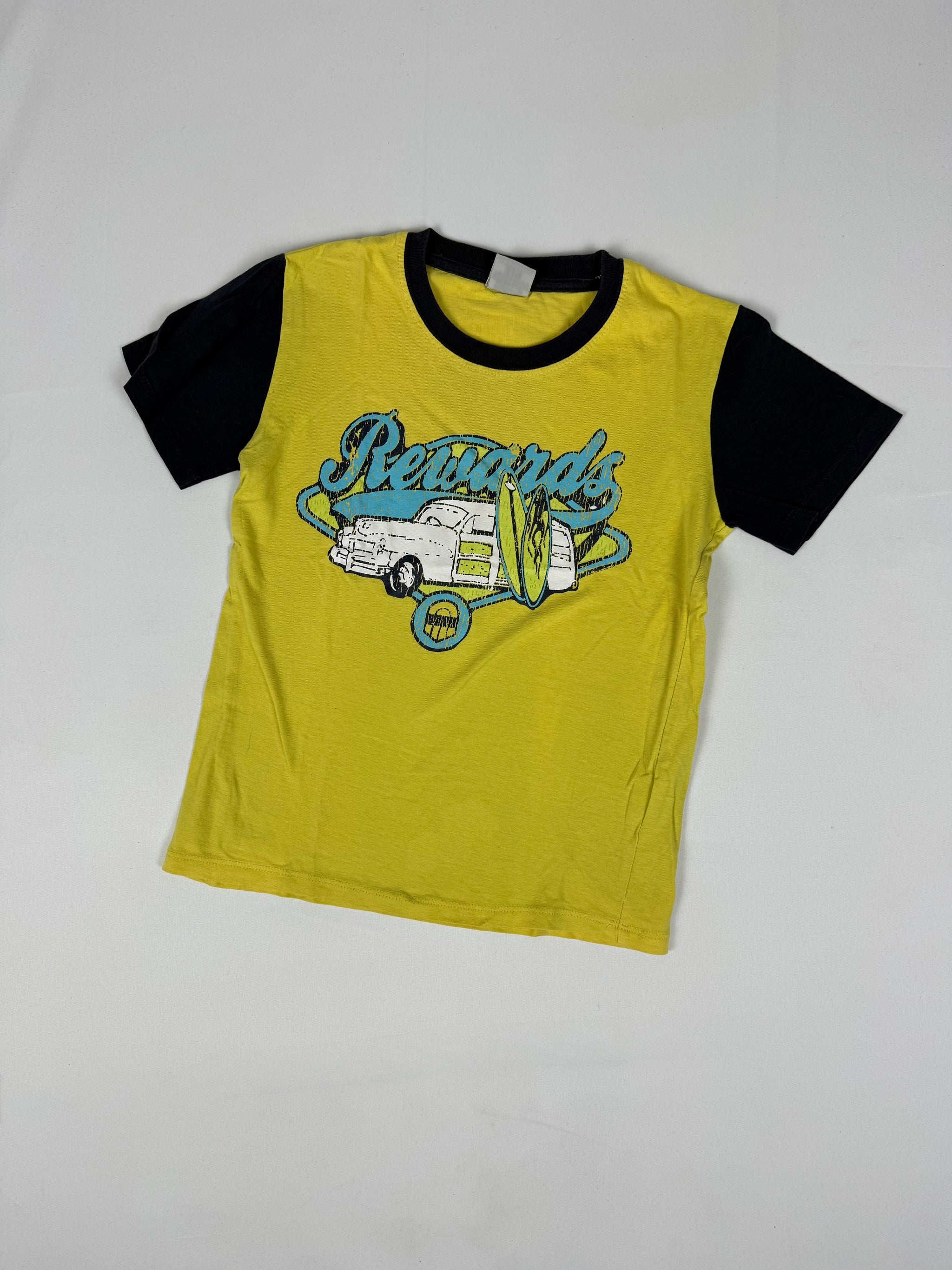 Yellow graphic cotton tee (XS)