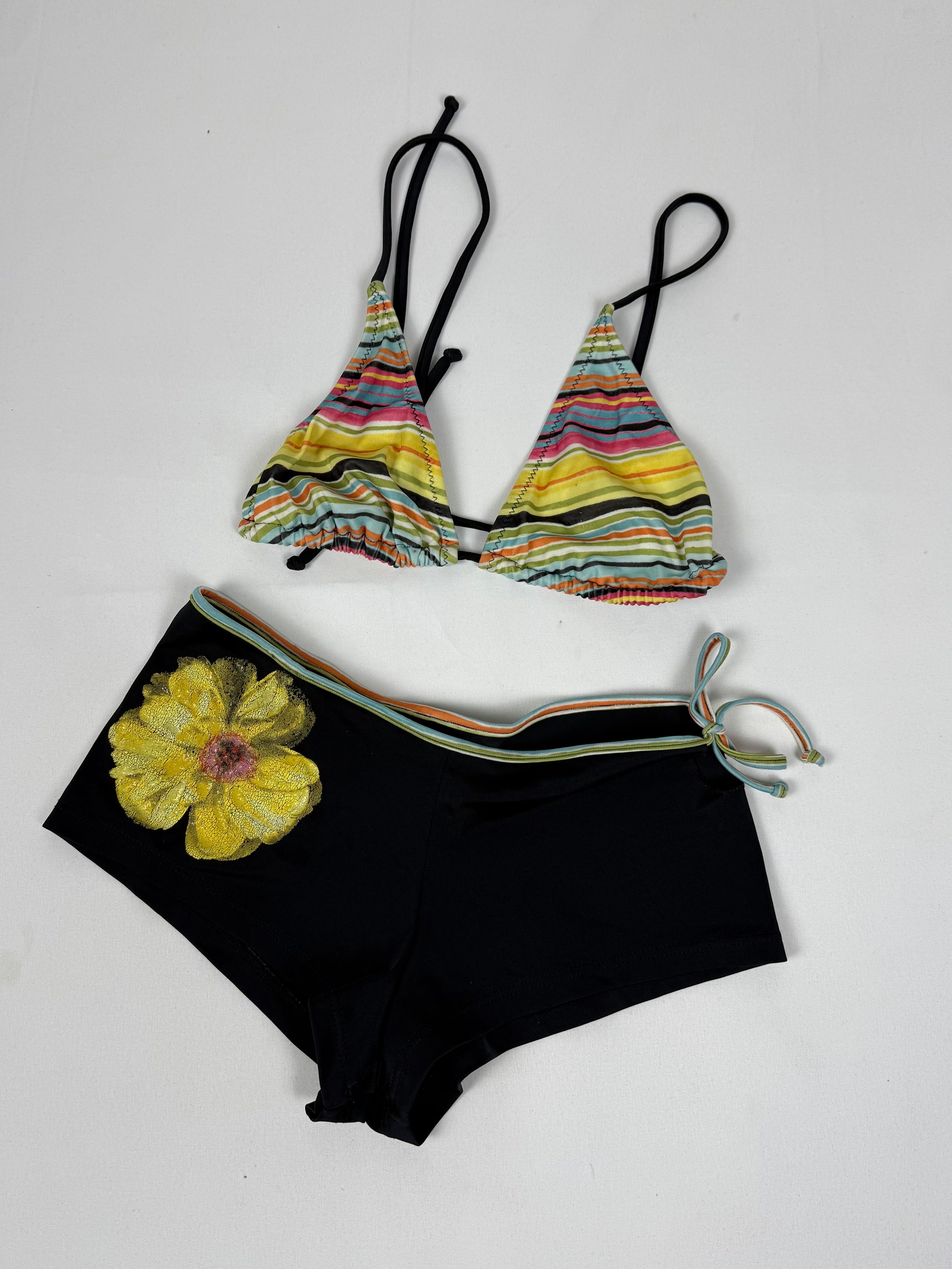 Multicolor shorty bikini set (M)
