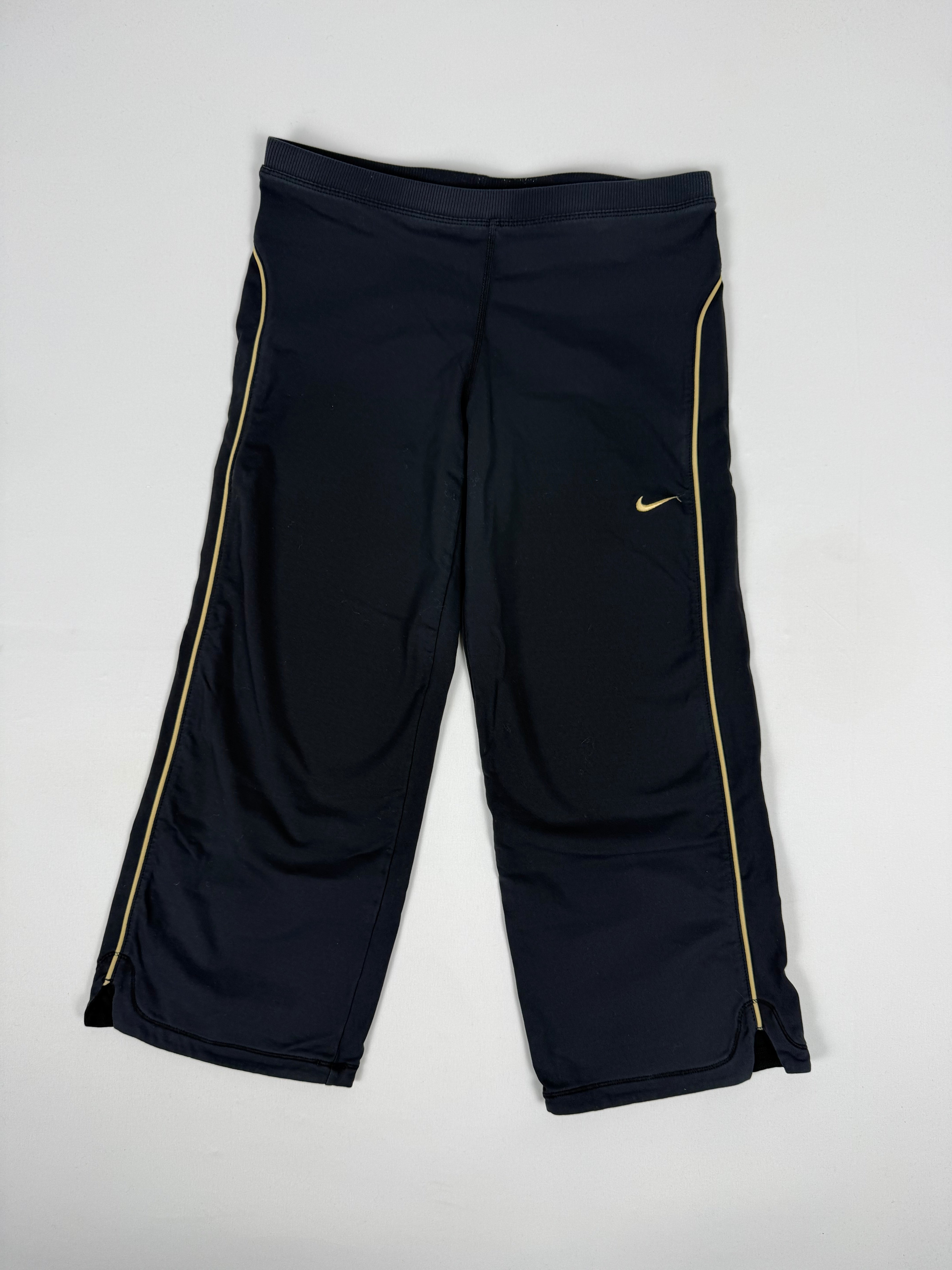 Black & gold capri leggings pants (XS)