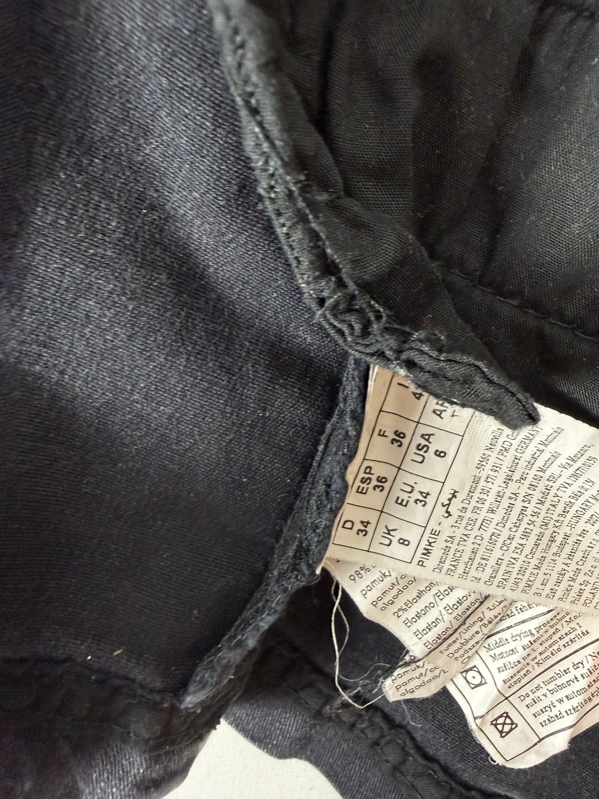 Blazer de bureau noir zippé (M)
