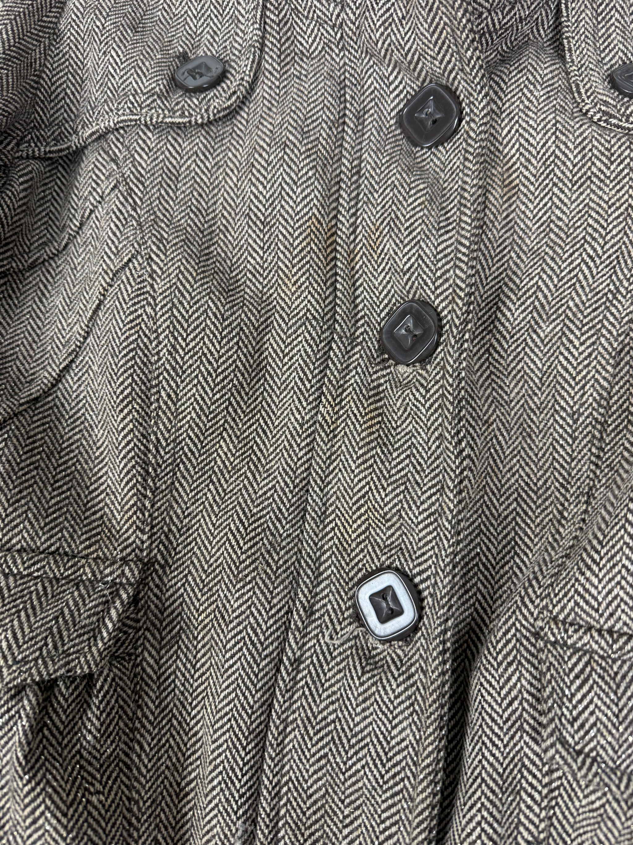 Brown spring biker jacket (M)