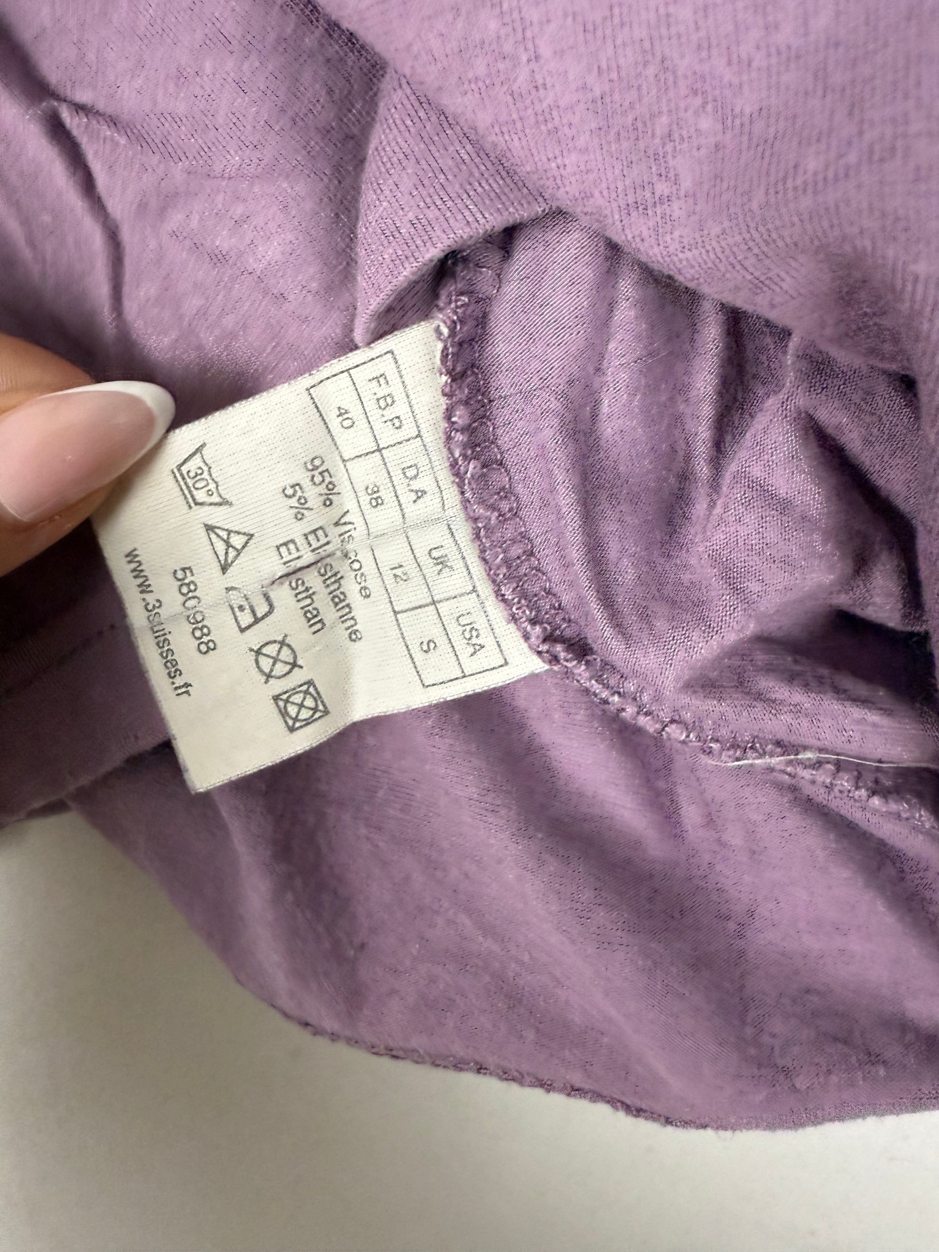 Lilac buttons up long sleeves top (M/L)