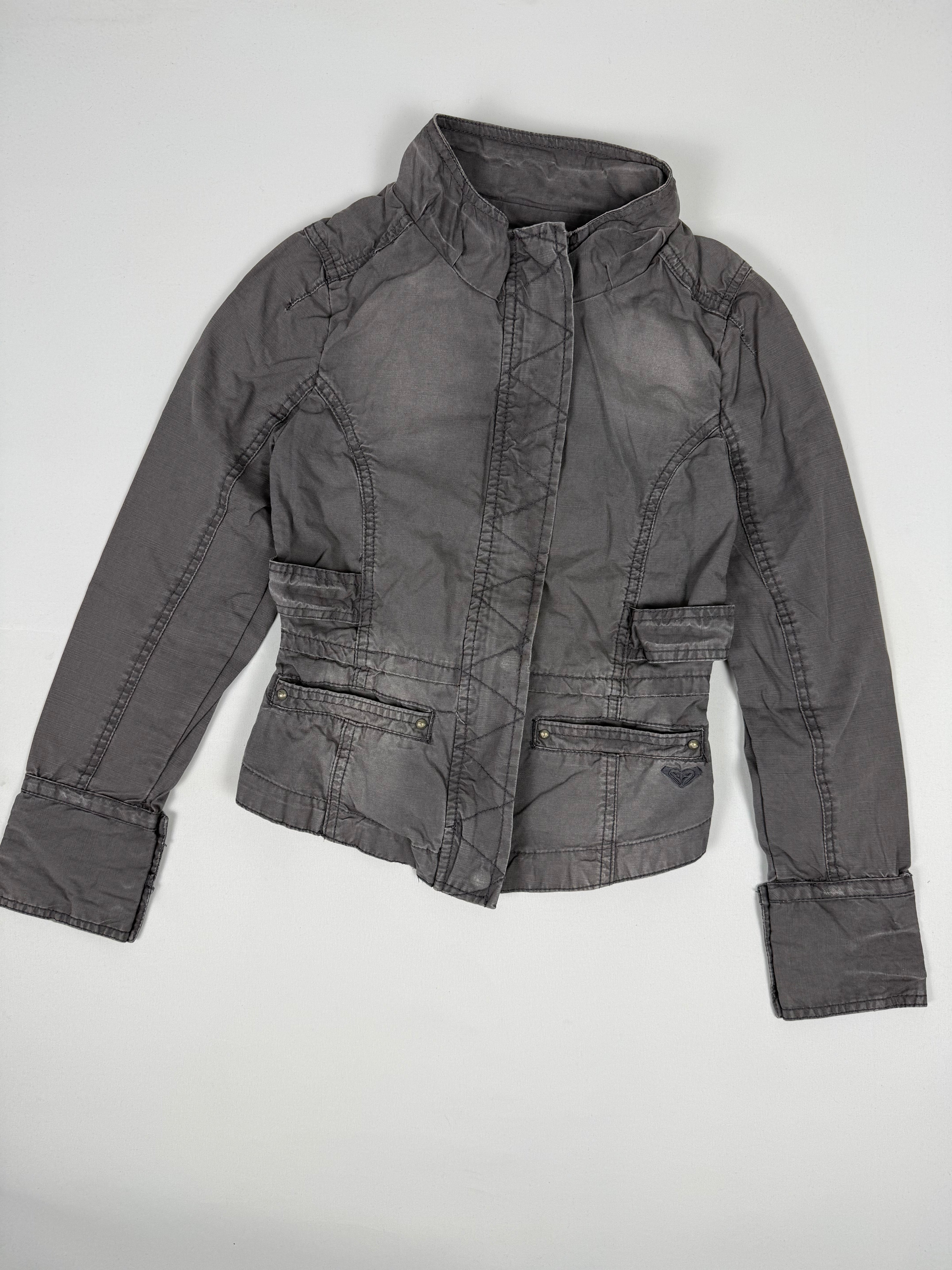 Blazer de bureau noir zippé (M)