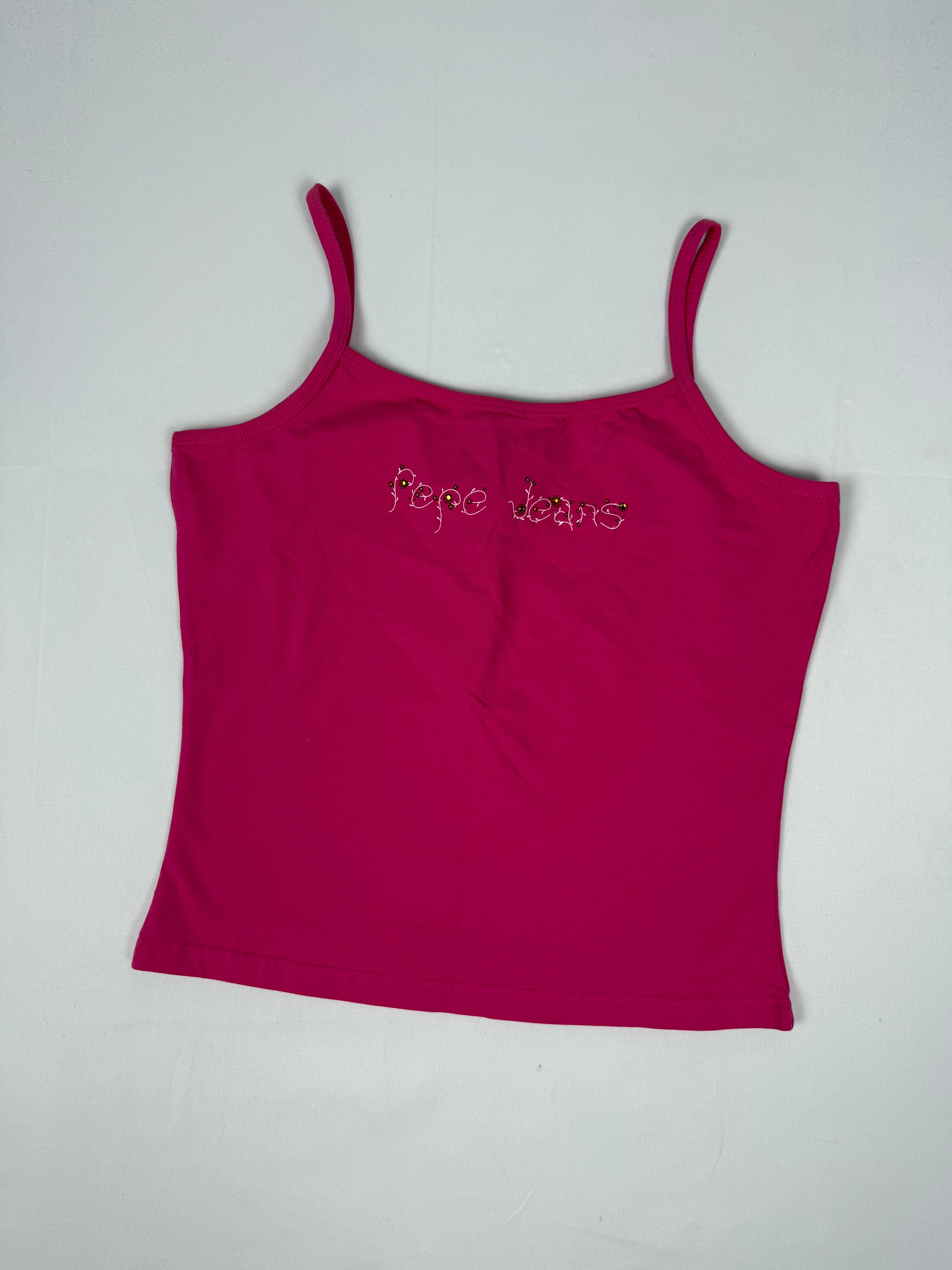 Pink tight fit cami top (M/L)