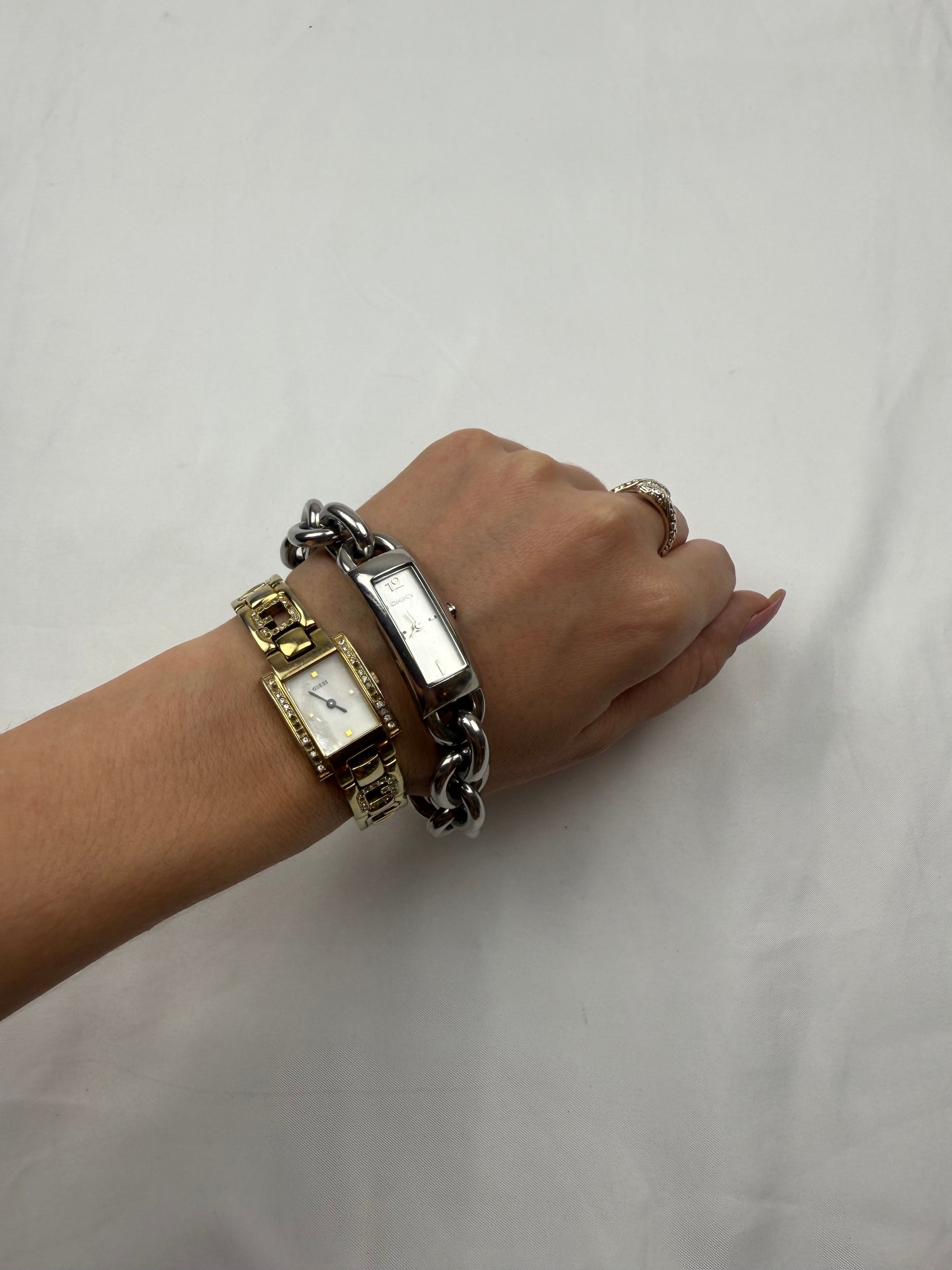 Vintage gold inox  jewelry watch