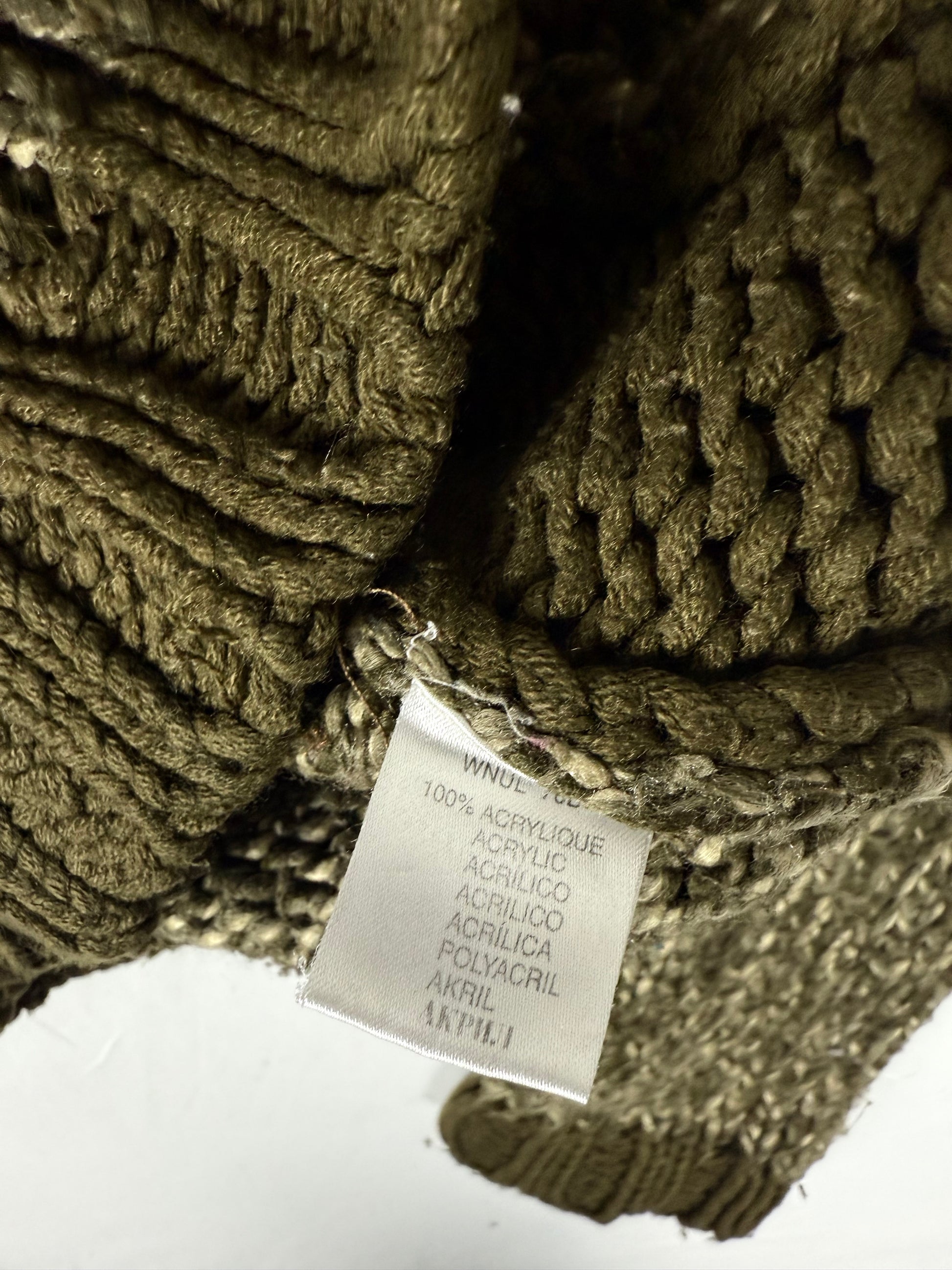 Khaki high neck jumper (S/M)