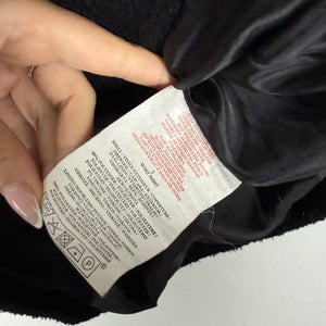 Black fleece blazer jacket (S)