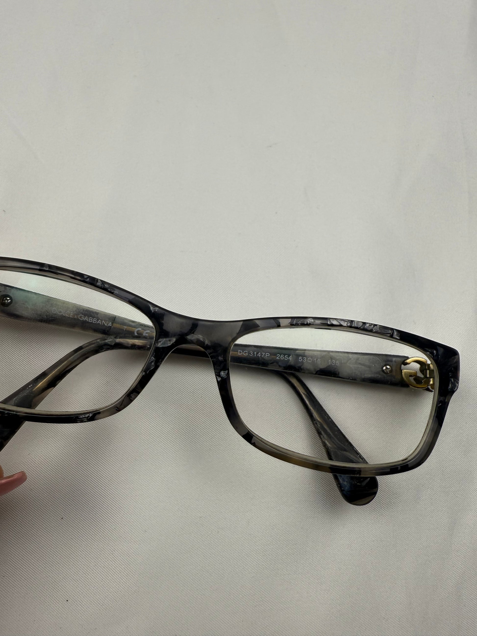 Grey 2000s office glasses (with prescription)