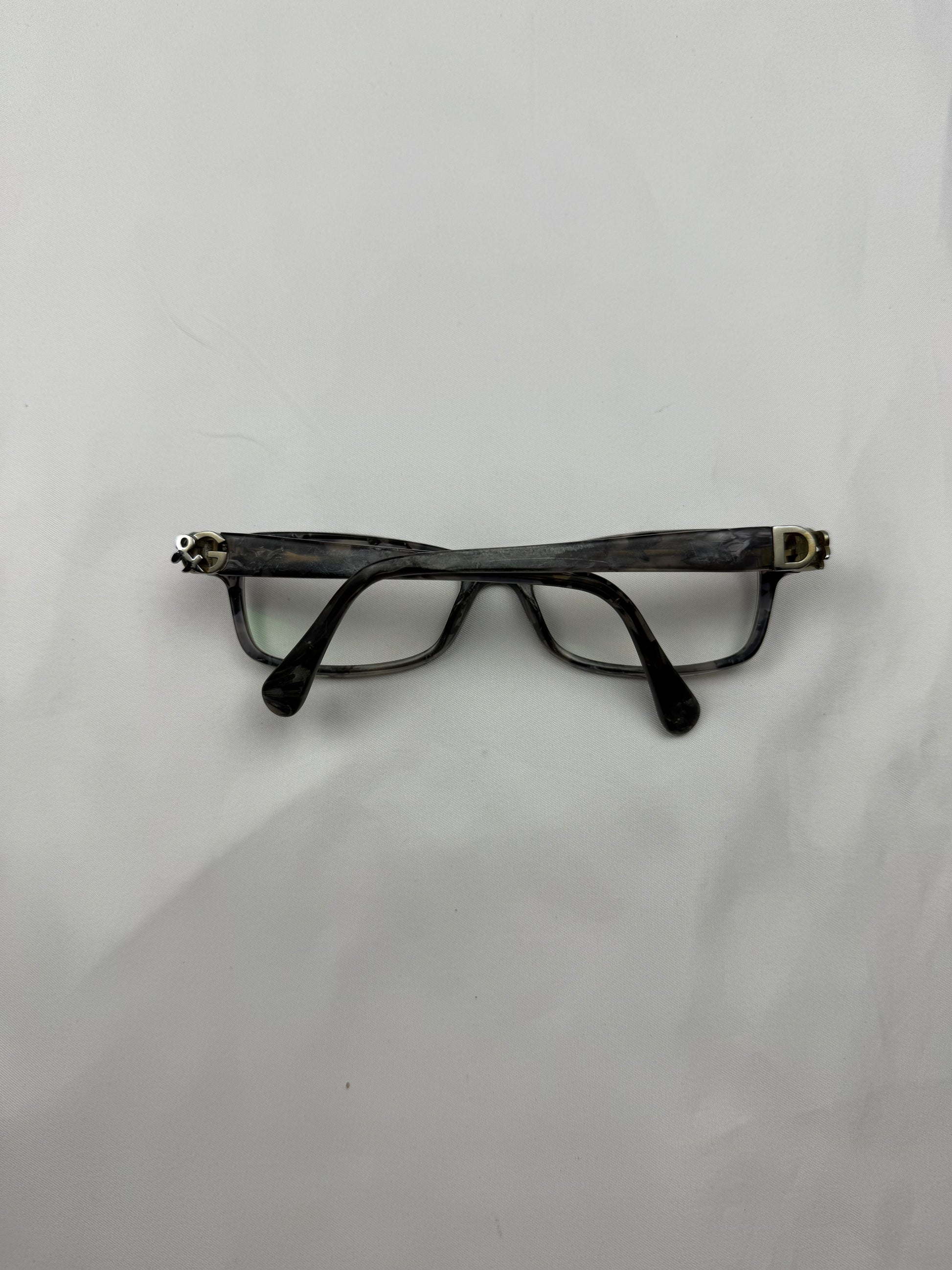 Grey 2000s office glasses (with prescription)