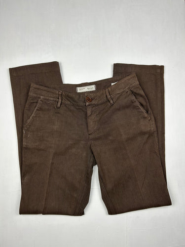 Brown office low rise bootcut /flare pants (S/M)