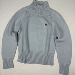 Baby blue high neck jumper (M)